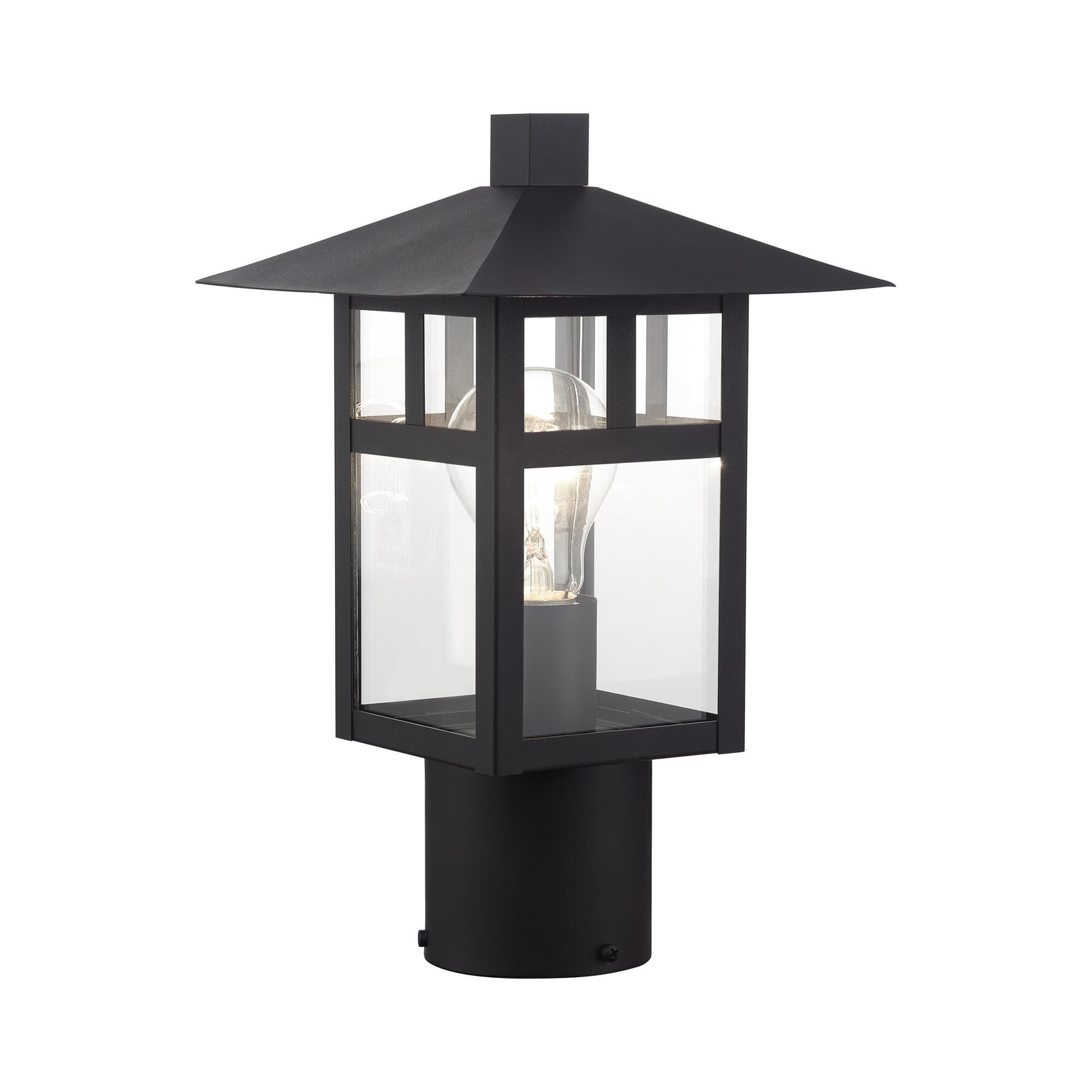 Crestlake 12 Inch Outdoor Post Lamp by Livex Lighting