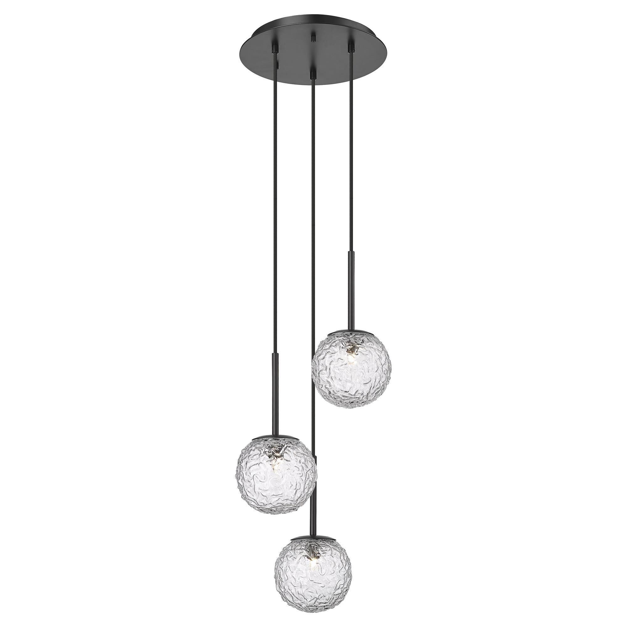 Shown in Matte Black finish and Clear shade