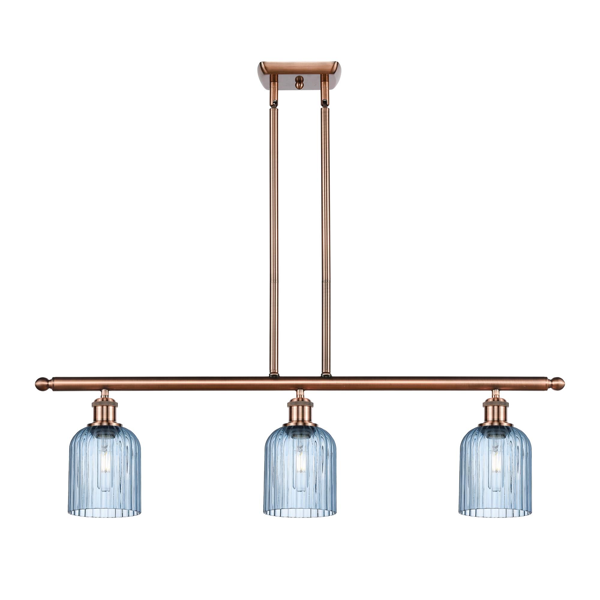 Shown in Antique Copper finish and Princess Blue shade