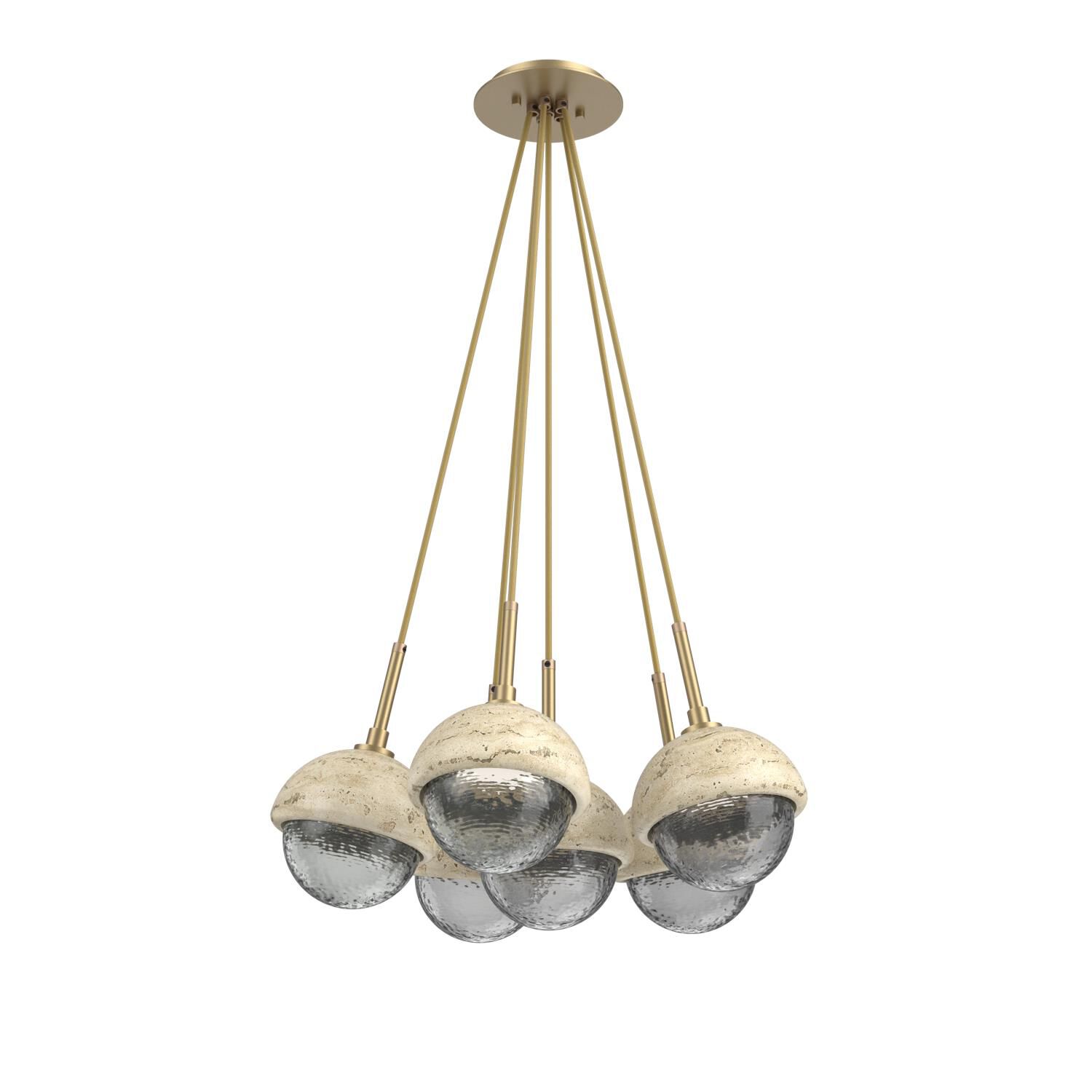 Levi Wilson Cabochon 19 Inch Multi Pendant Light by Hammerton Studio