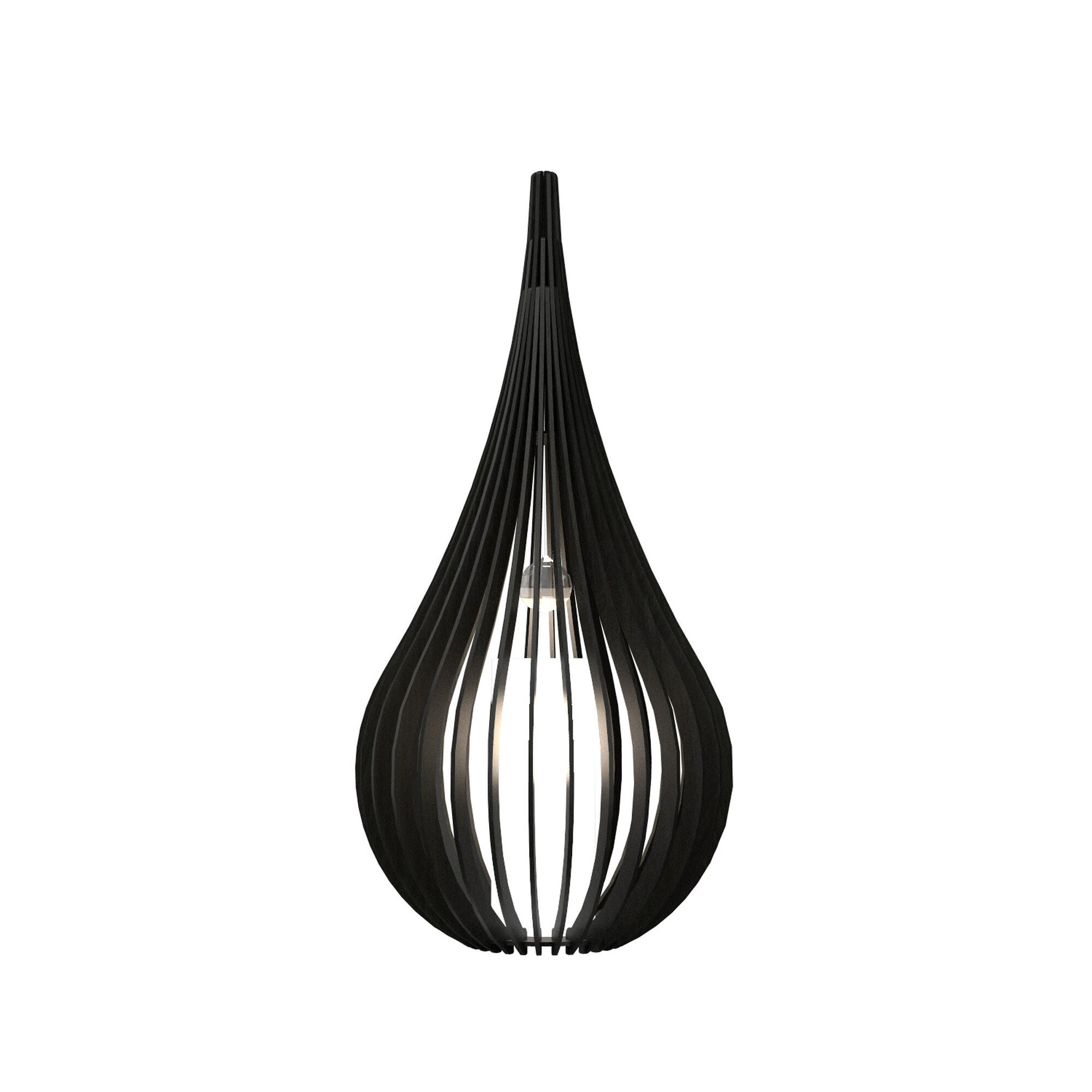 Shown in Charcoal finish and Black and White Raw Cotton shade
