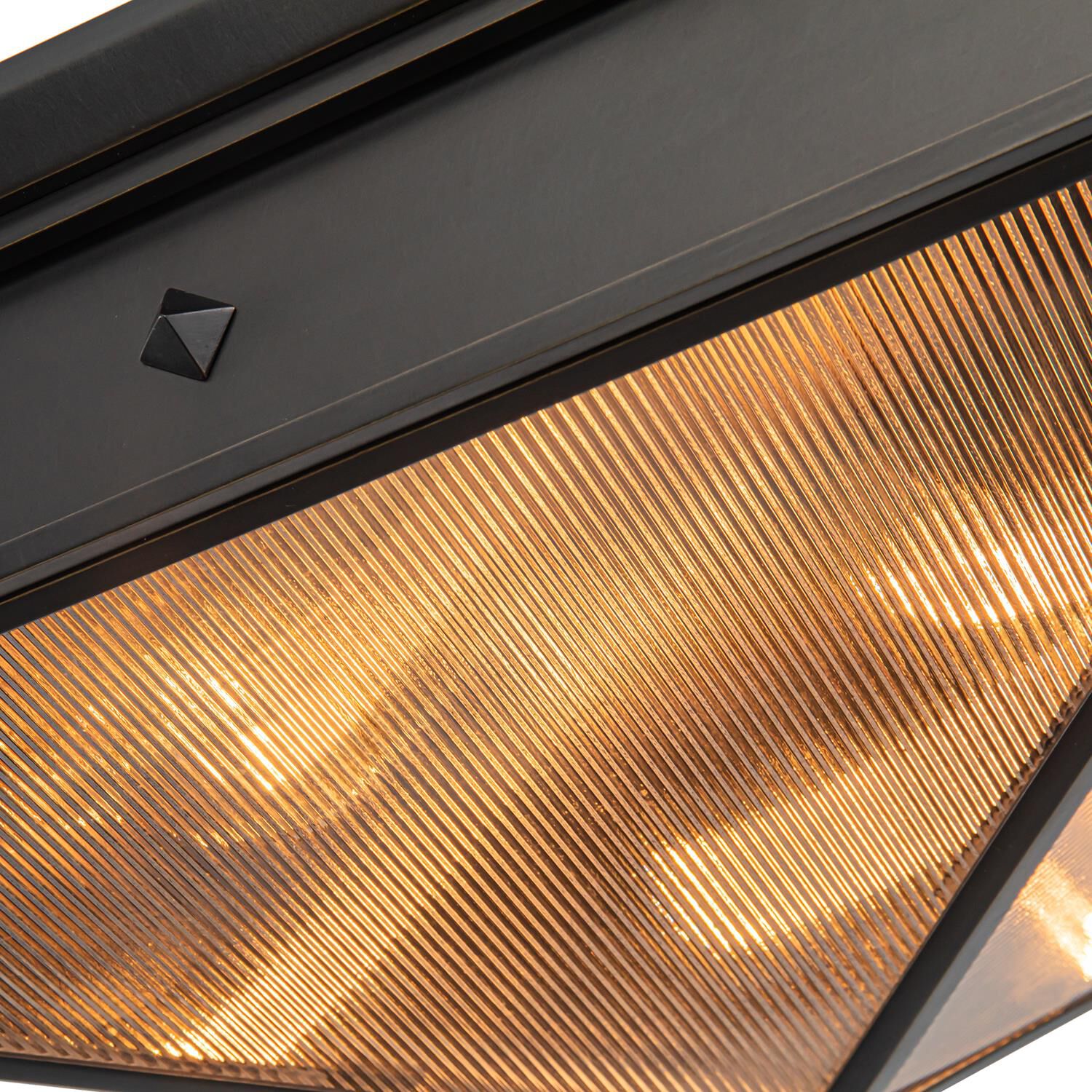 Shown in Urban Bronze/Clear Ribbed Glass finish and Clear Ribbed glass