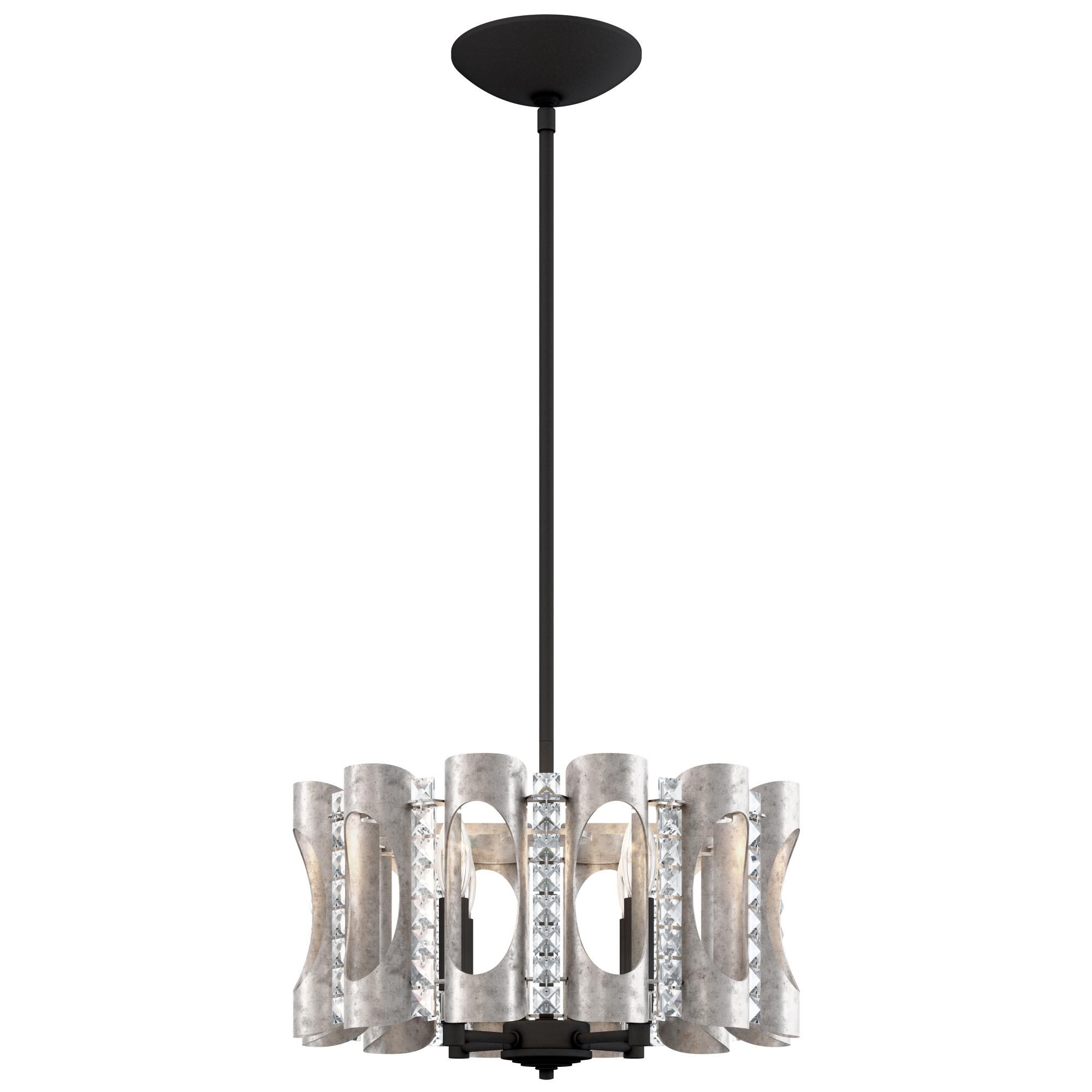 Shown in Antique Silver finish and Clear Heritage Cyrstal crystal