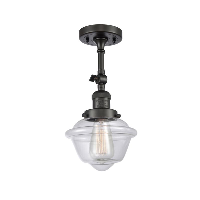 Bruno Marashlian Small Oxford 7 Inch 1 Light Semi Flush Mount by Innovations Lighting