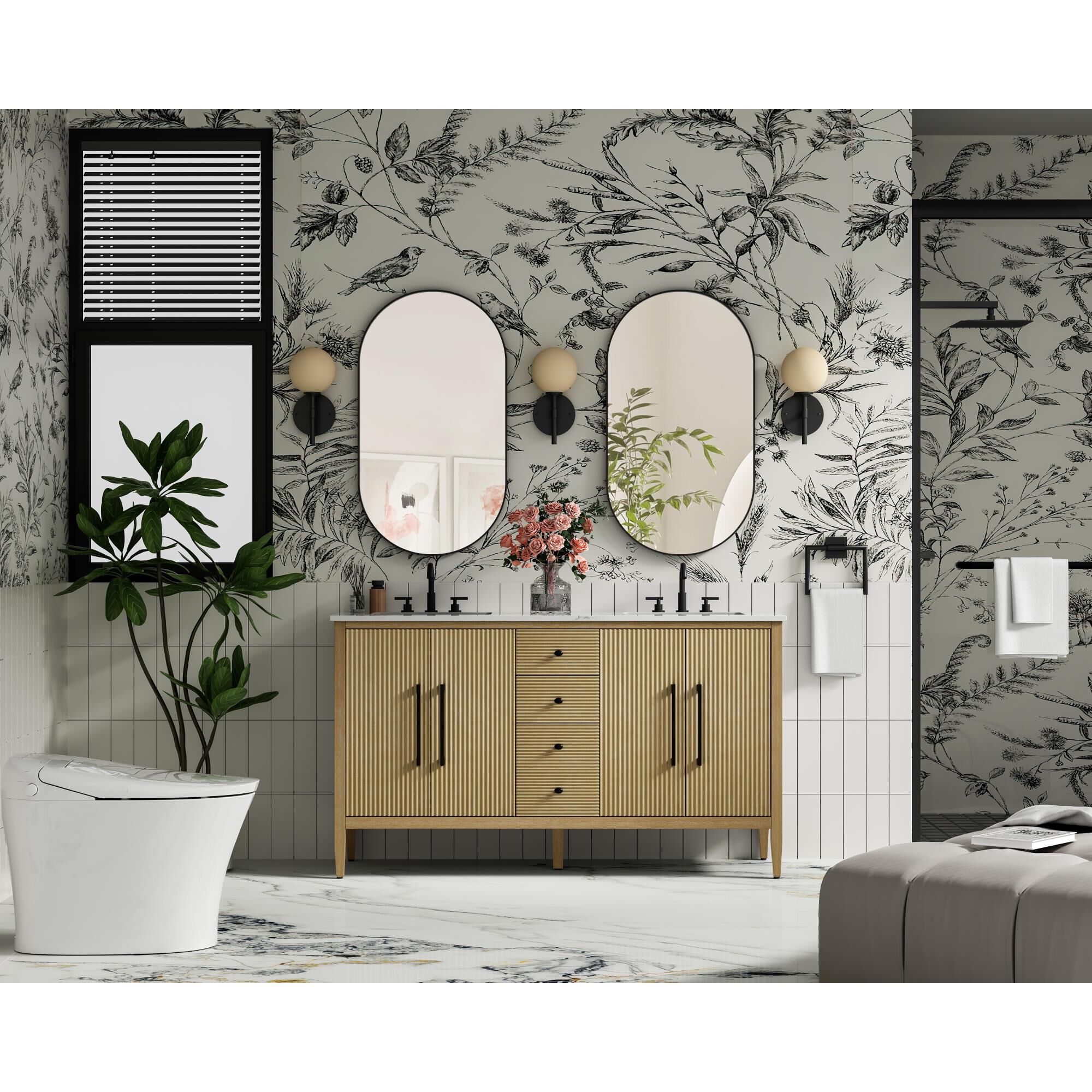 Blakely 60 Inch Bath Vanity by Elegant Dcor