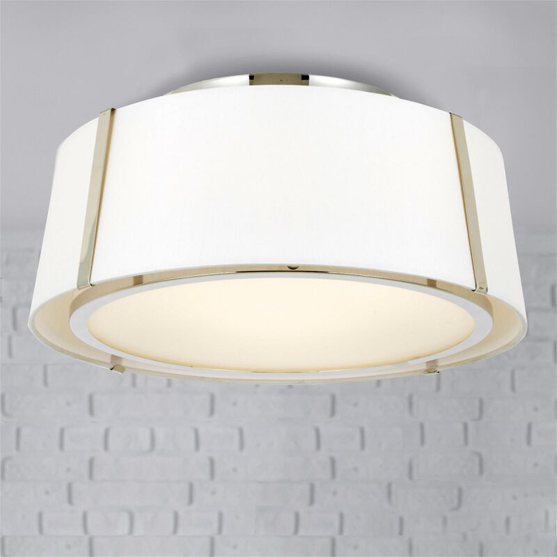 Fulton 18 Inch 3 Light Semi Flush Mount by Crystorama