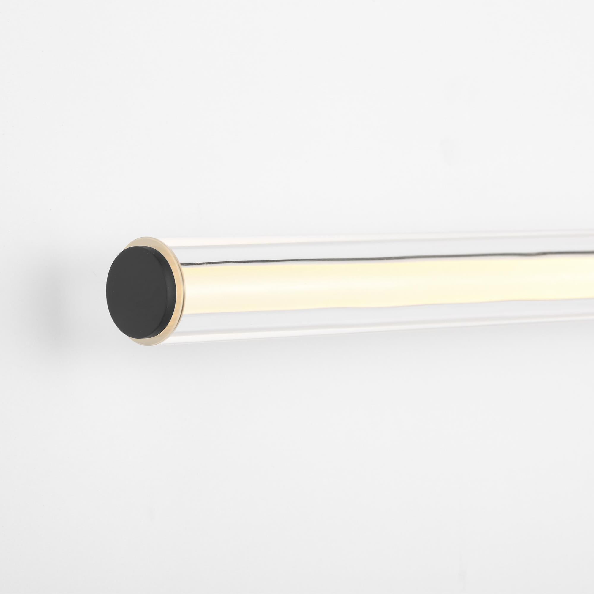 Shown in Nightshade Black finish and Clear Acrylic glass