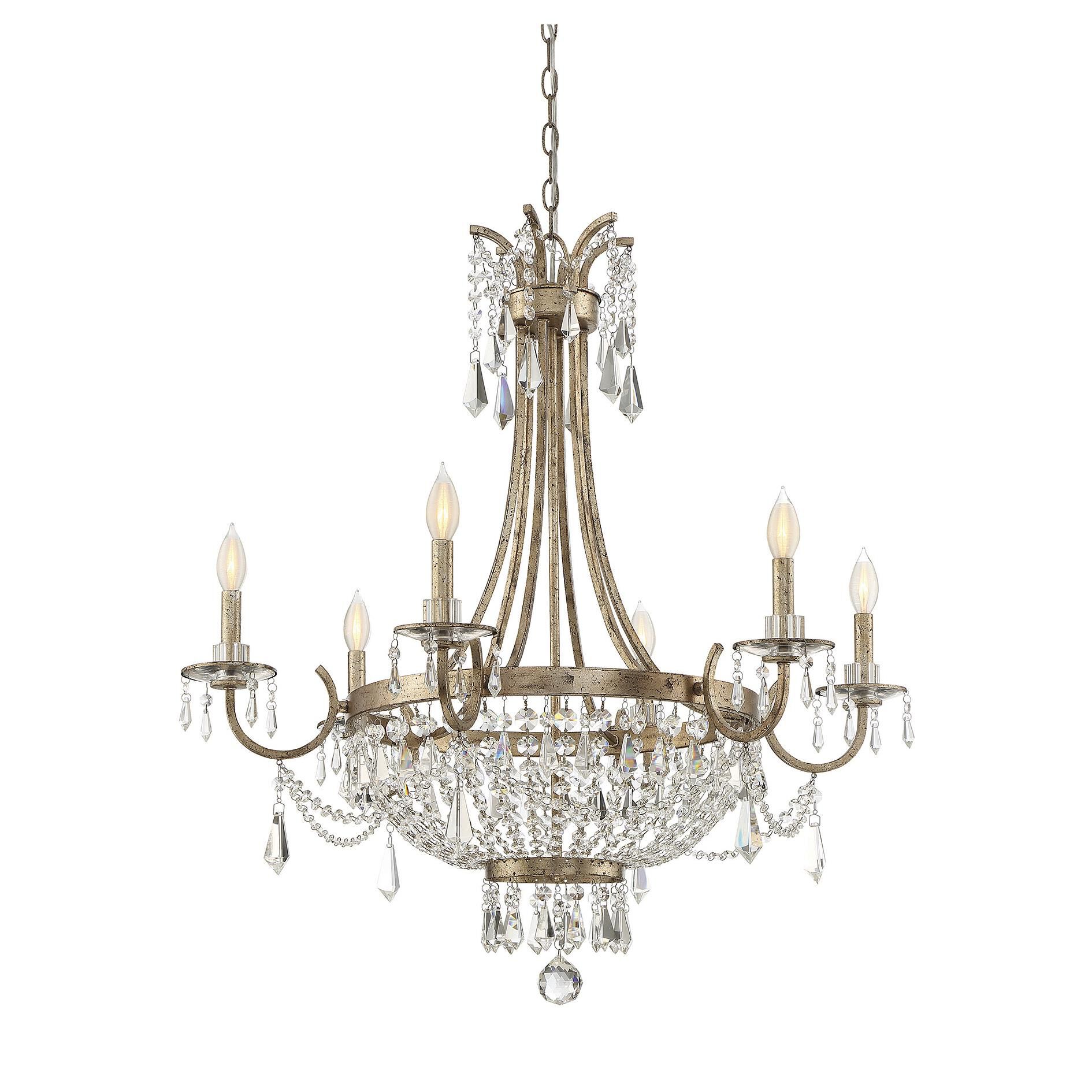 Brian Thomas Claiborne 33 Inch 6 Light Chandelier by Savoy House