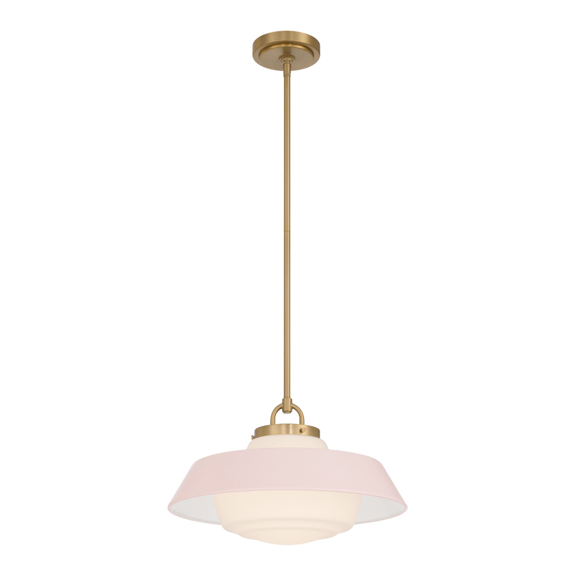 Shown in Vibrant Gold finish and Steel glass and Steel shade