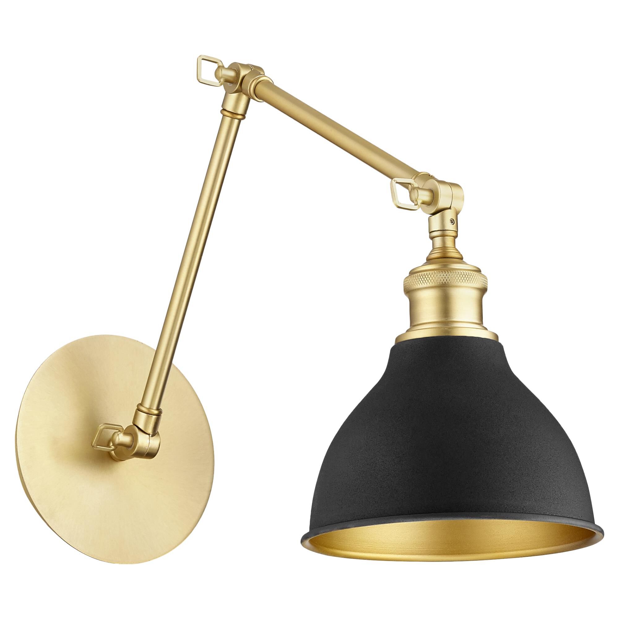 Shown in Aged Brass W/ Noir finish