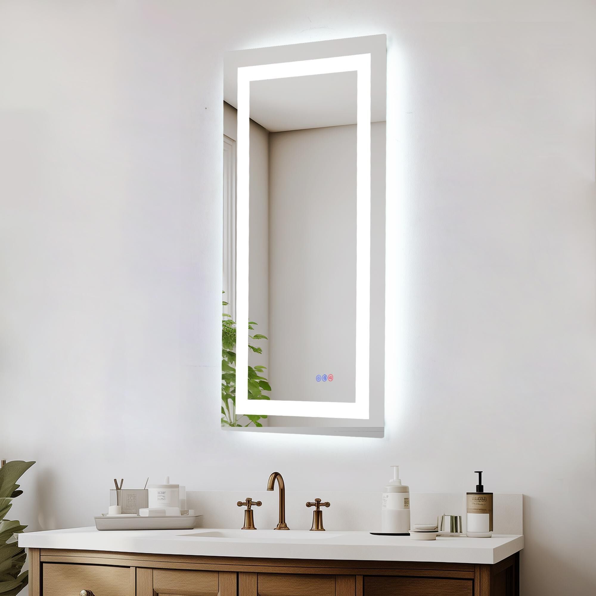 Riven 60 Inch LED Lighted Mirror by Elegant Dcor