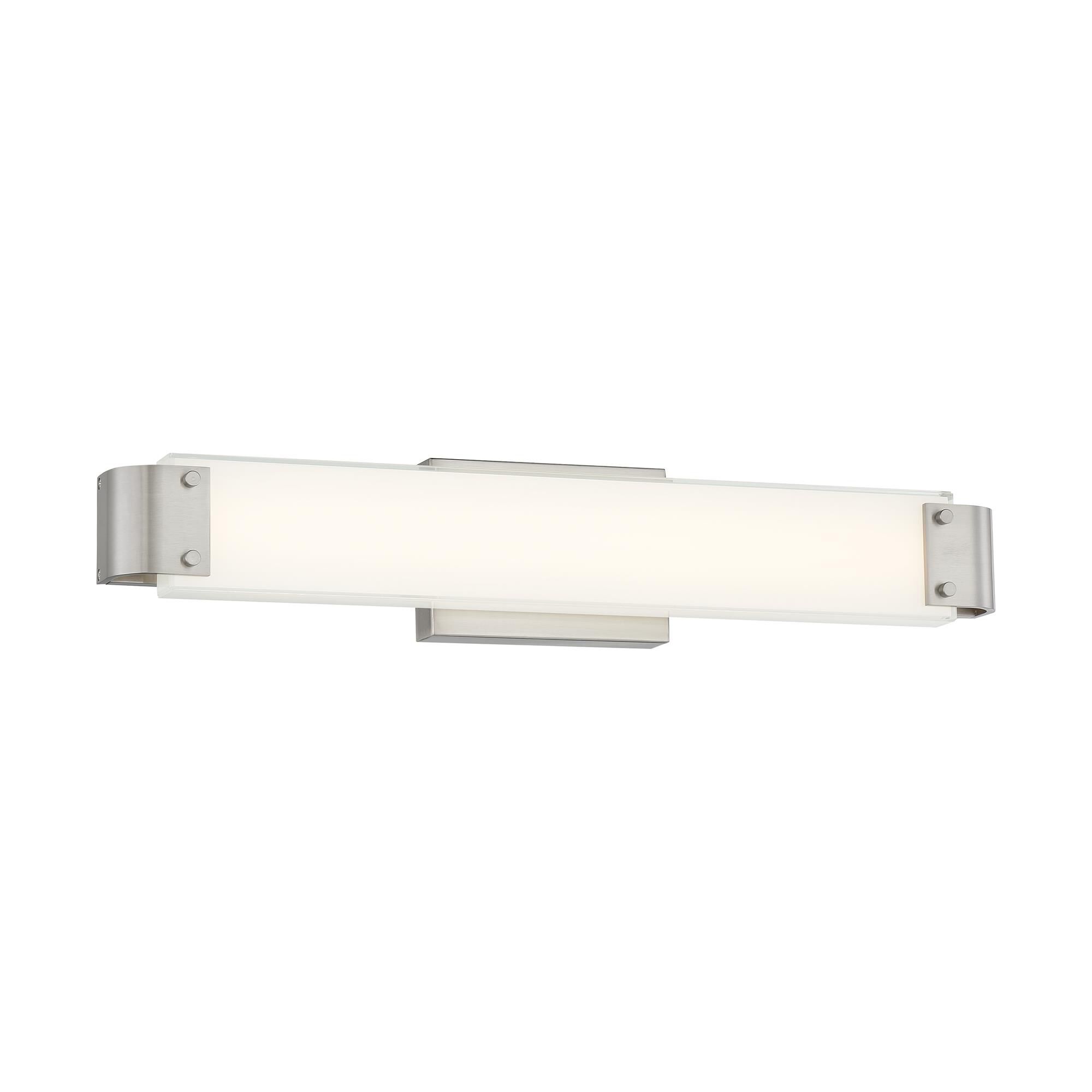 Shown in Brushed Nickel finish and Clear Outside and Screen White Inside glass