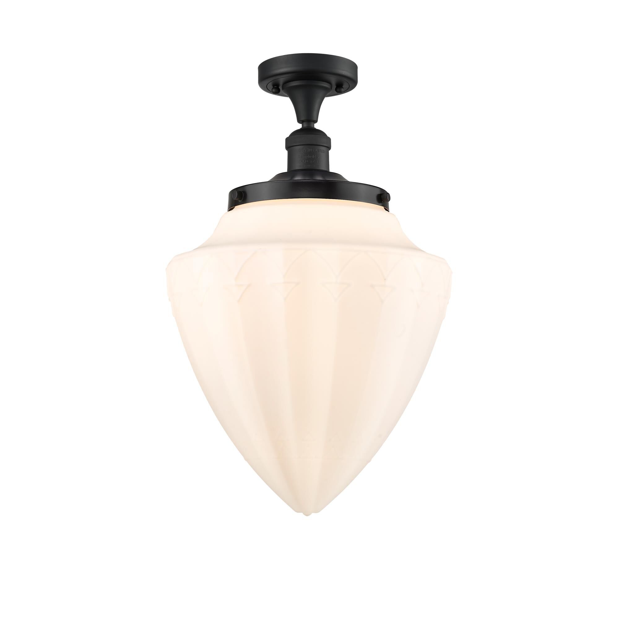 Bruno Marashlian Bullet 12 Inch 1 Light Semi Flush Mount by Innovations Lighting