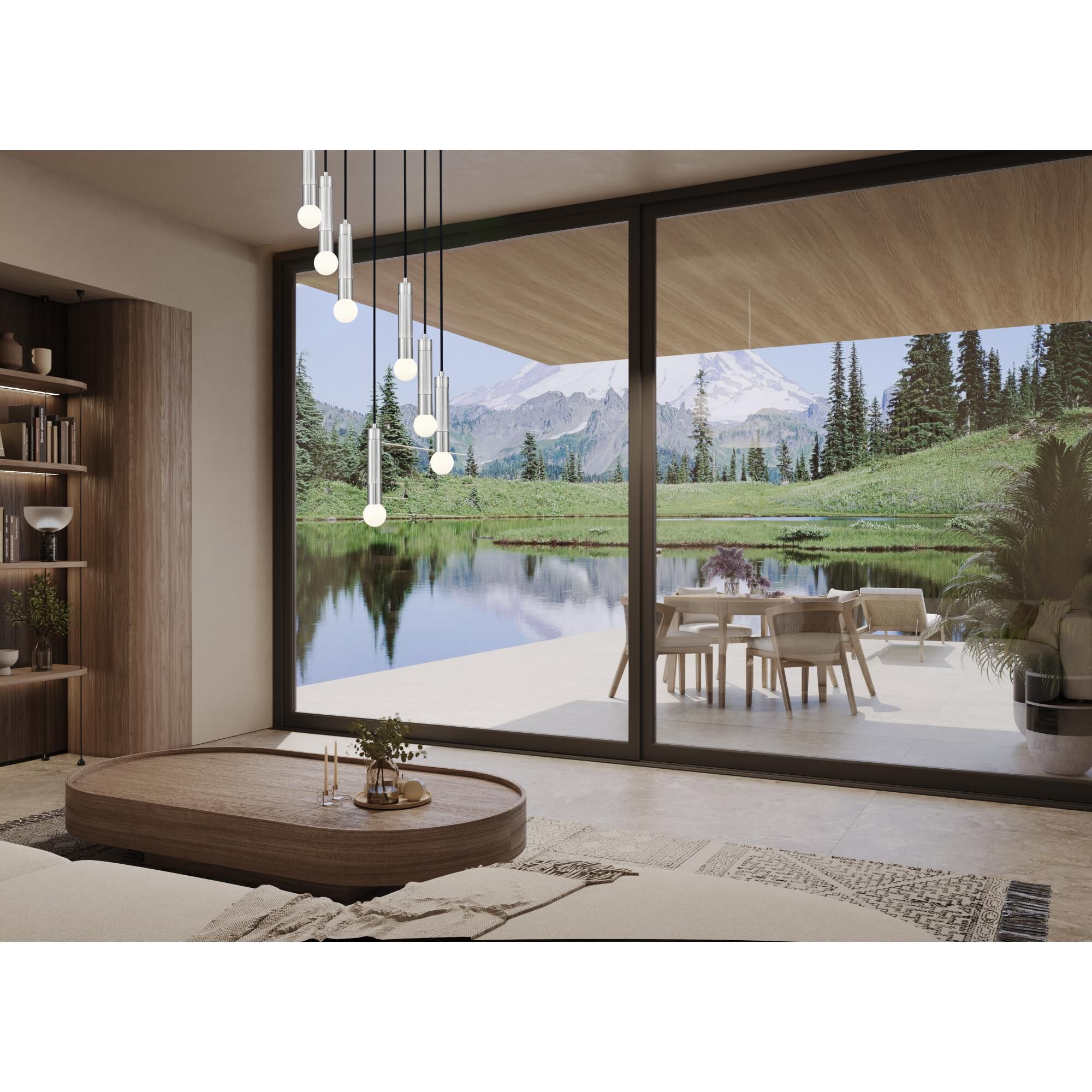 Shown in Brushed Nickel finish