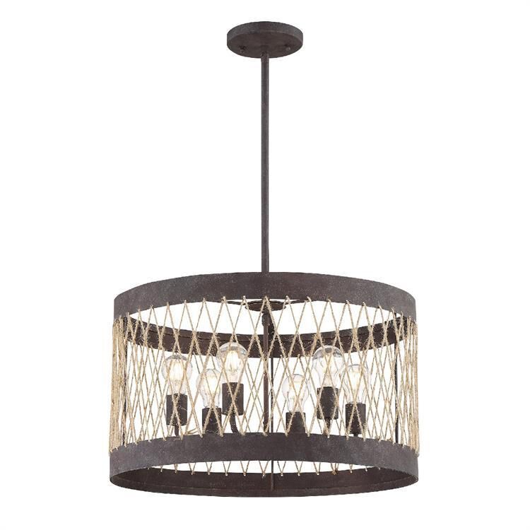 Anders 16 Inch 4 Light Semi Flush Mount by Crystorama