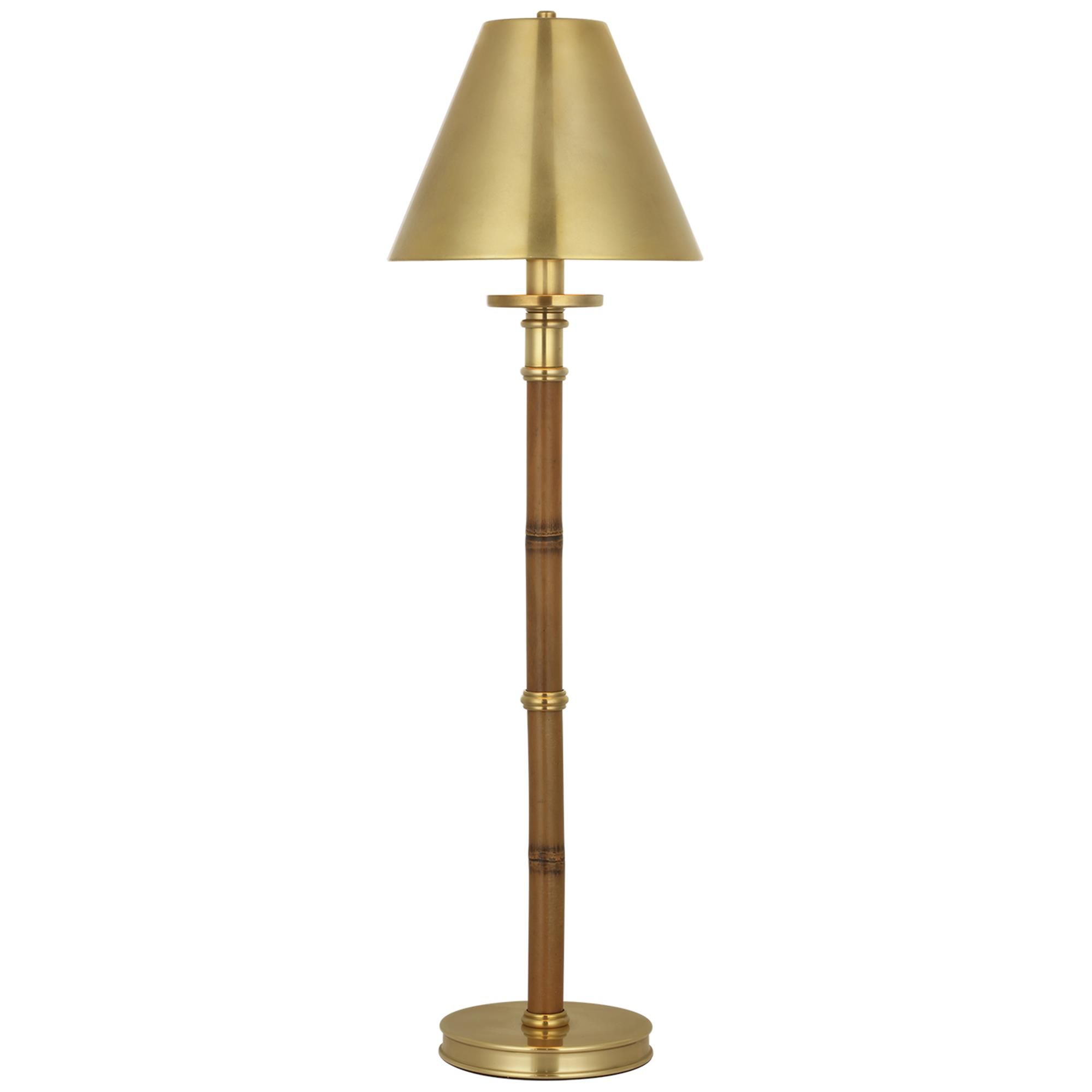 Shown in Waxed Bamboo and Natural Brass finish