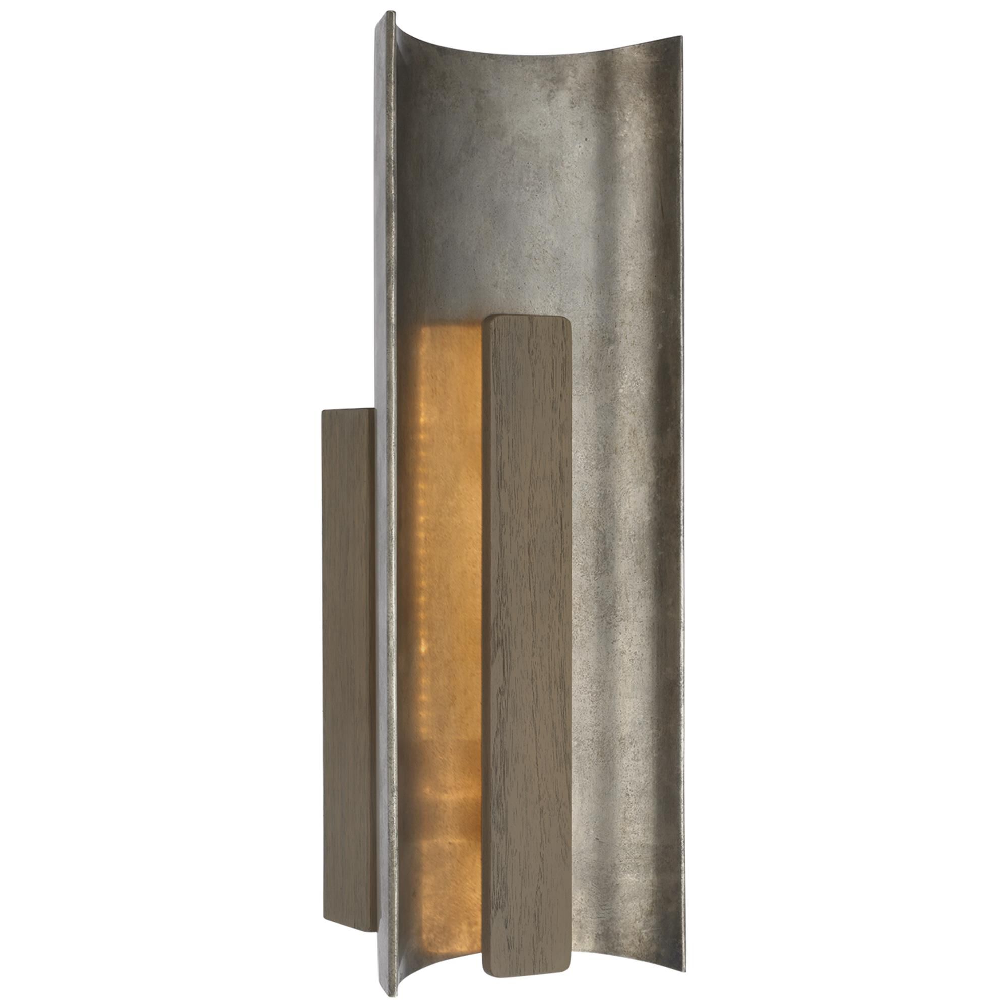 Shown in Mottled Pewter And Warm Walnut finish