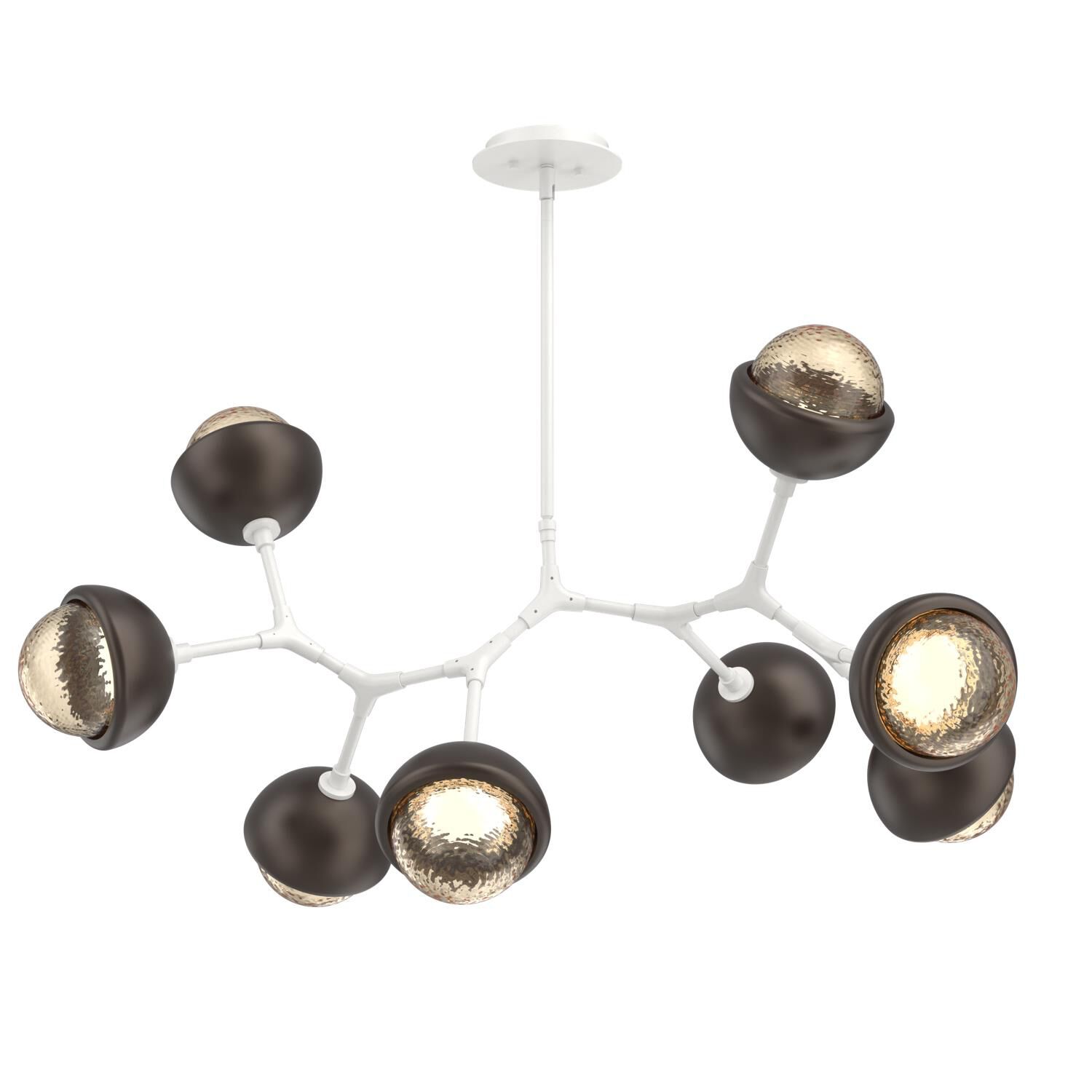 Levi Wilson Cabochon 38 Inch Linear Suspension Light by Hammerton Studio