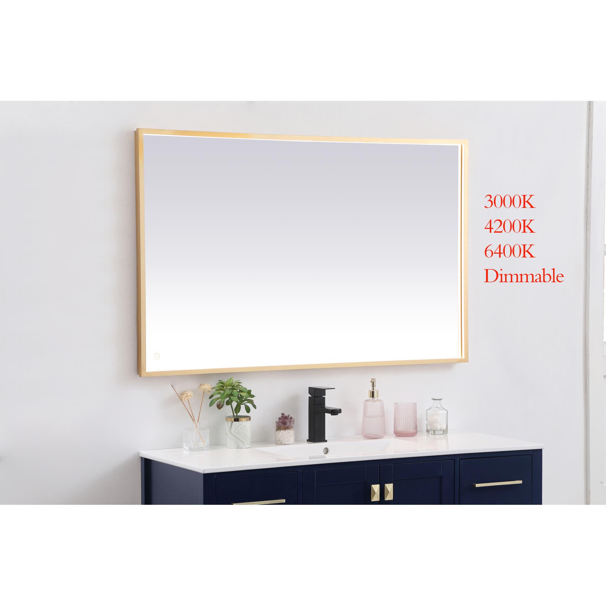 Pier LED Lighted Mirror by Elegant Decor