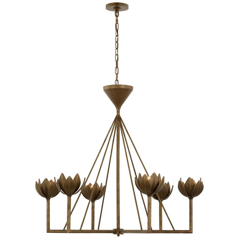 Julie Neill Alberto 38 Inch 6 Light LED Chandelier by Visual Comfort Signature Collection