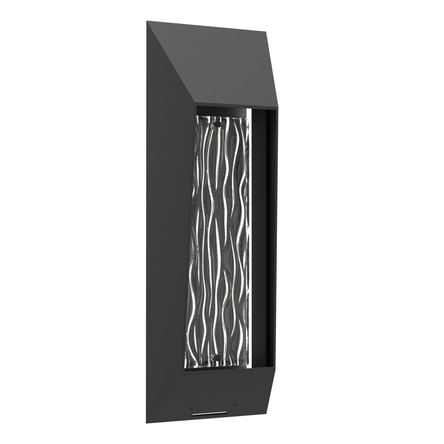 Shown in Textured Black finish and Tidal Cast Glass Motif accent