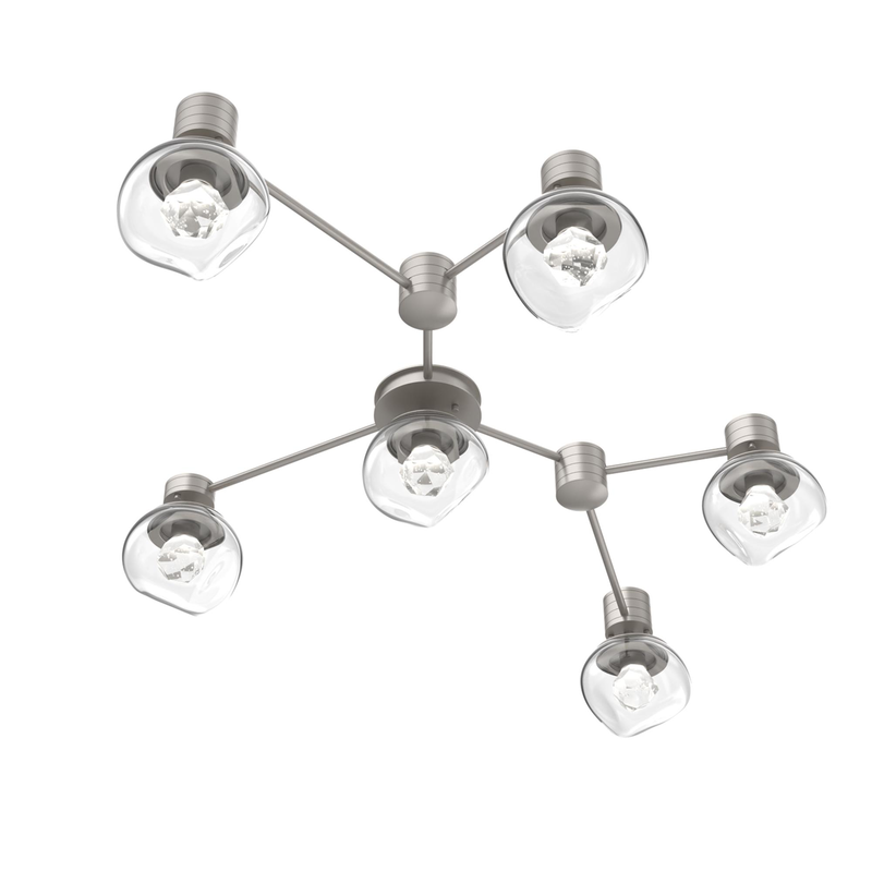 Levi Wilson Luna 37 Inch Semi Flush Mount by Hammerton Studio
