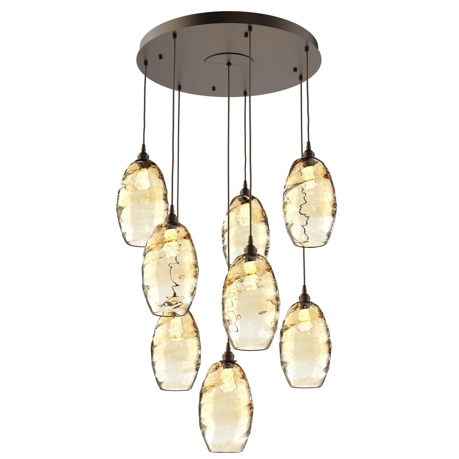 Ellisse Multi Light Pendant by Hammerton Studio