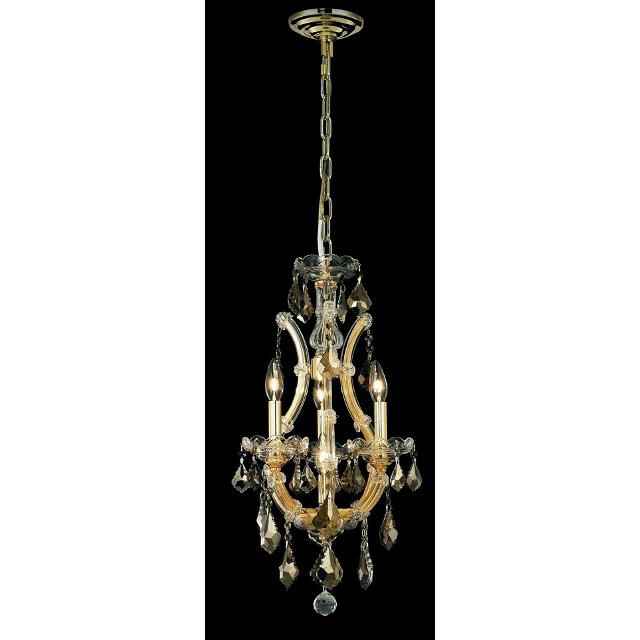 Maria Theresa 12 Inch 4 Light Mini Chandelier by Elegant Lighting