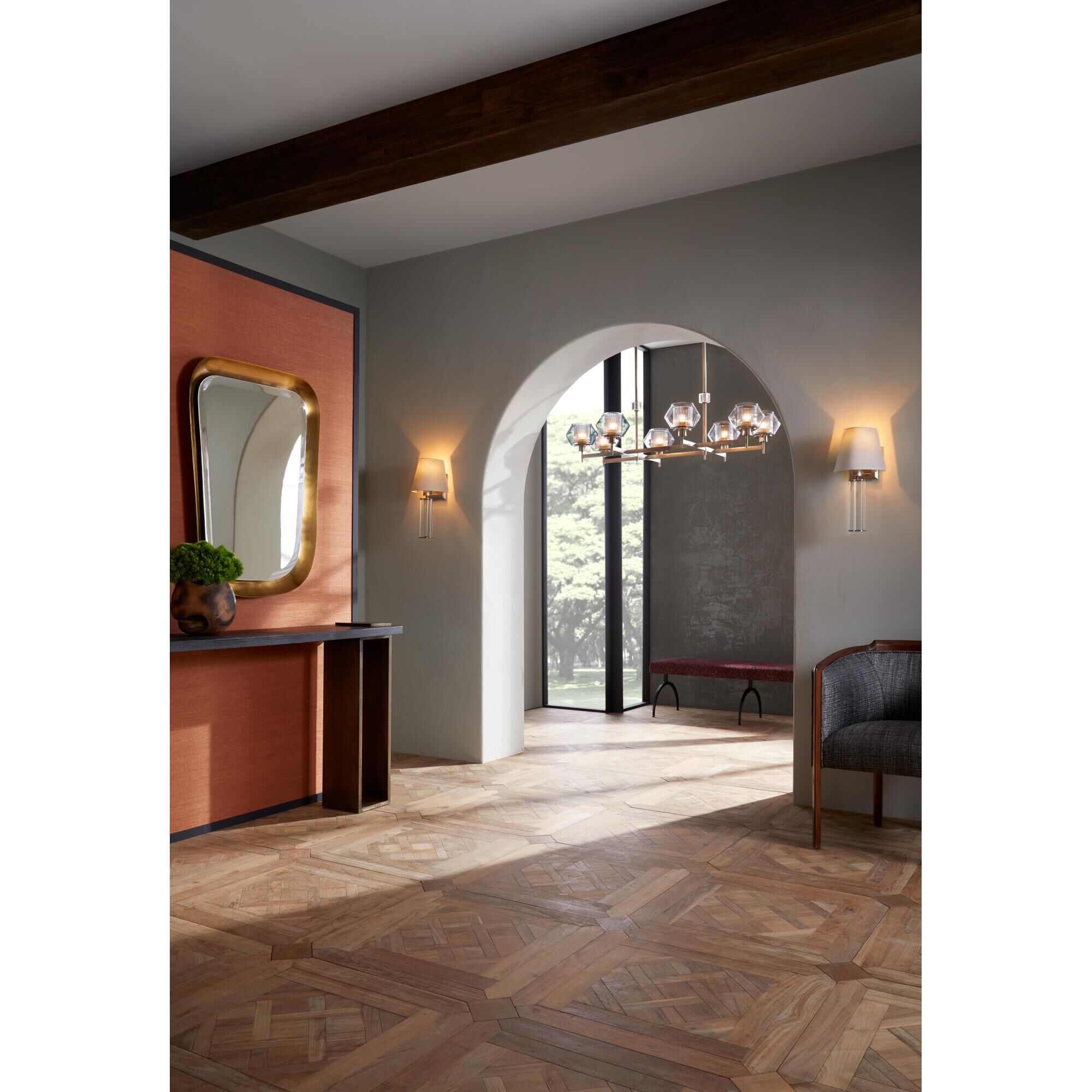 Holm 50 Inch 8 Light Linear Suspension Light by Arteriors Home