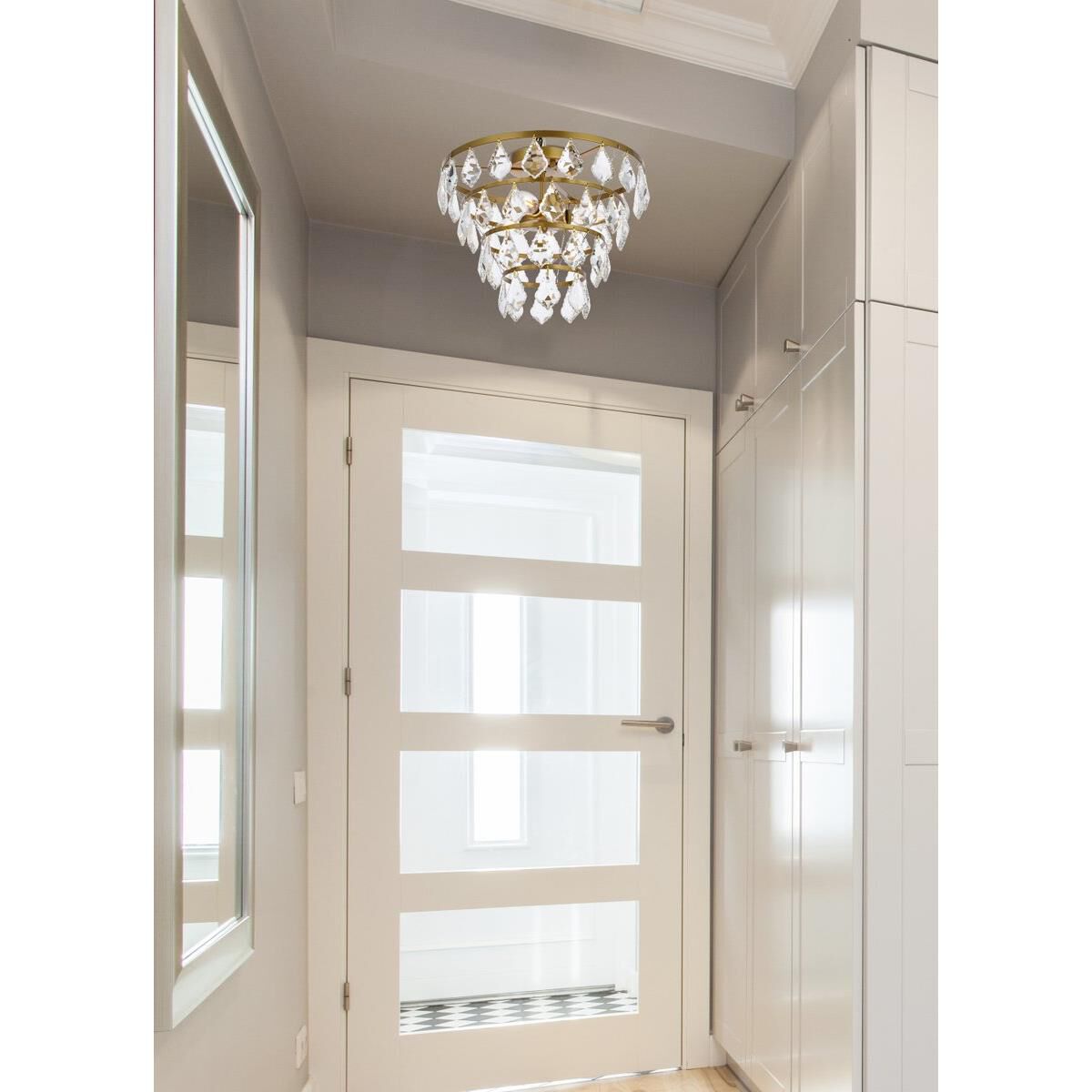 Ella 14 Inch 3 Light Flush Mount by Elegant Lighting