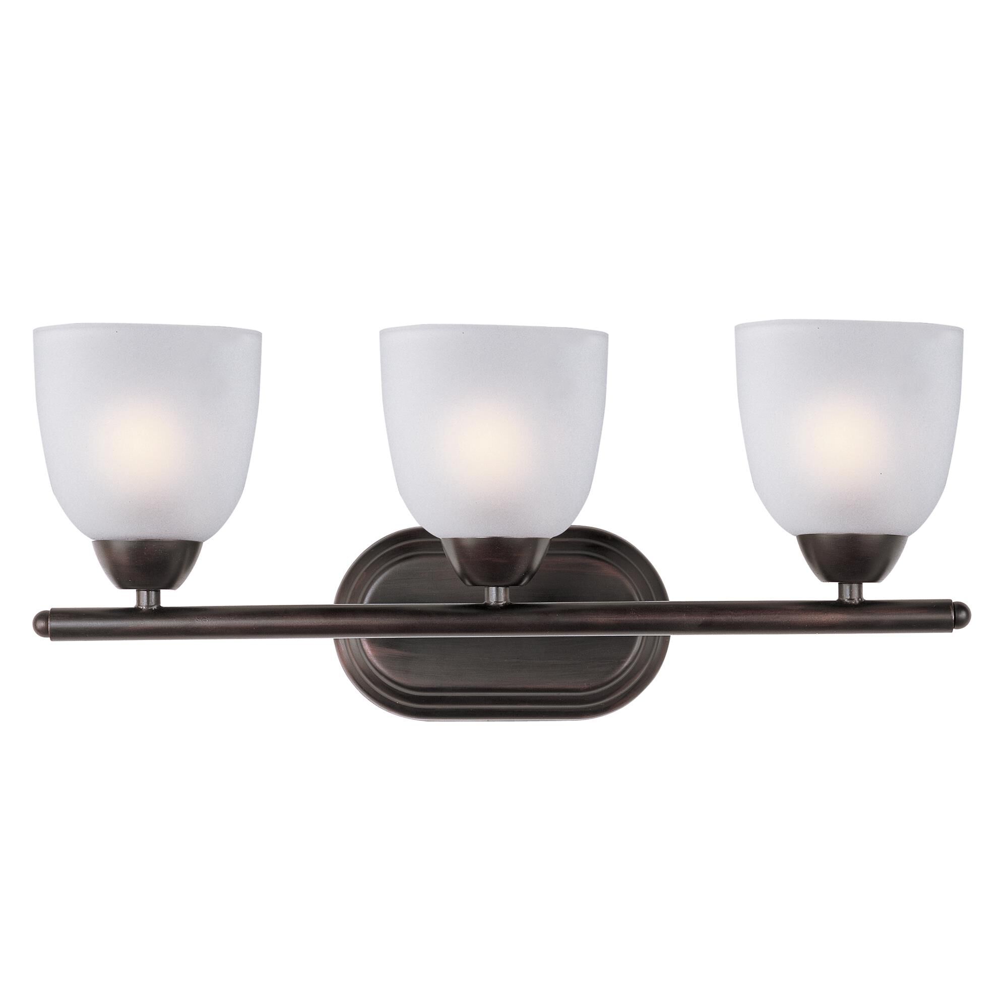 Shown in Oil Rubbed Bronze finish and Frosted glass
