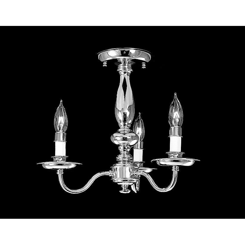 Jamestown 15 Inch 3 Light Semi Flush Mount by Framburg