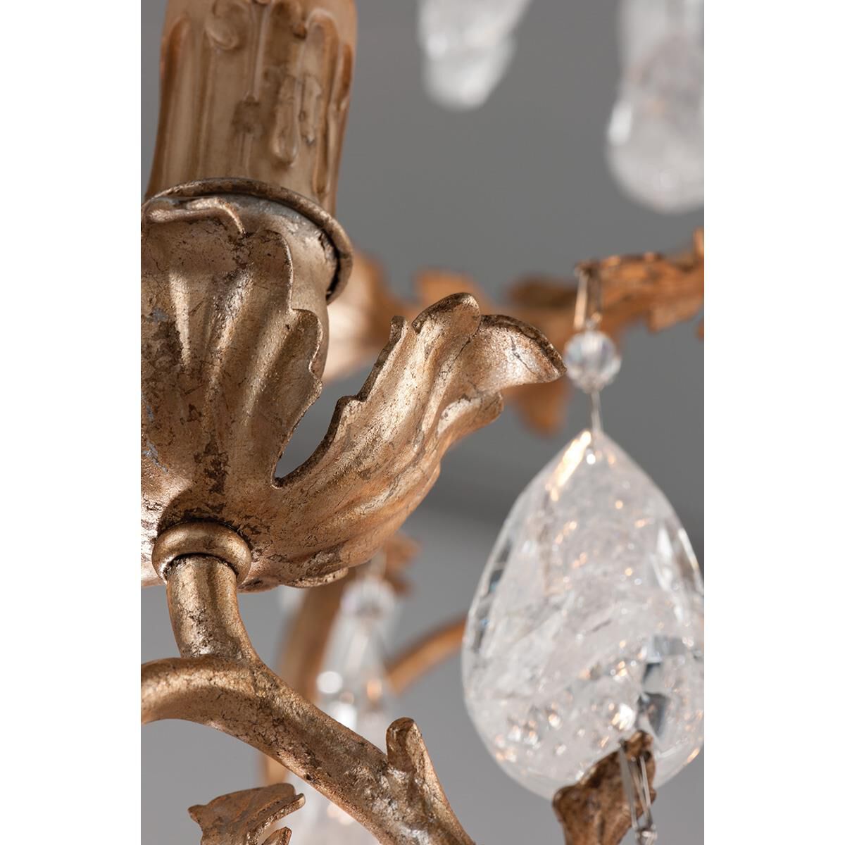 Shown in Vienna Bronze finish and Italian Drops crystal