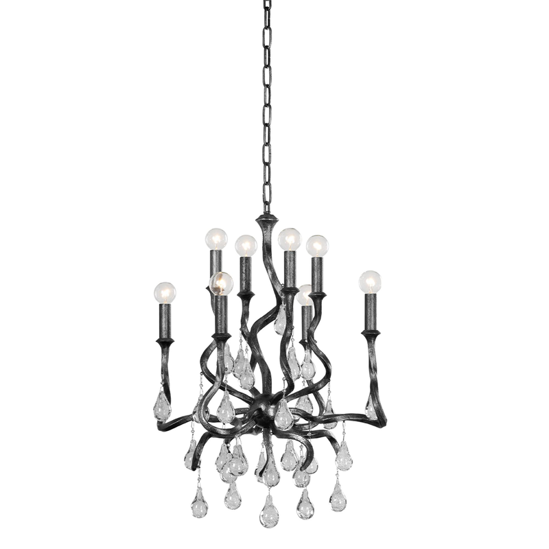 Aveline Small Chandelier by Corbett Lighting