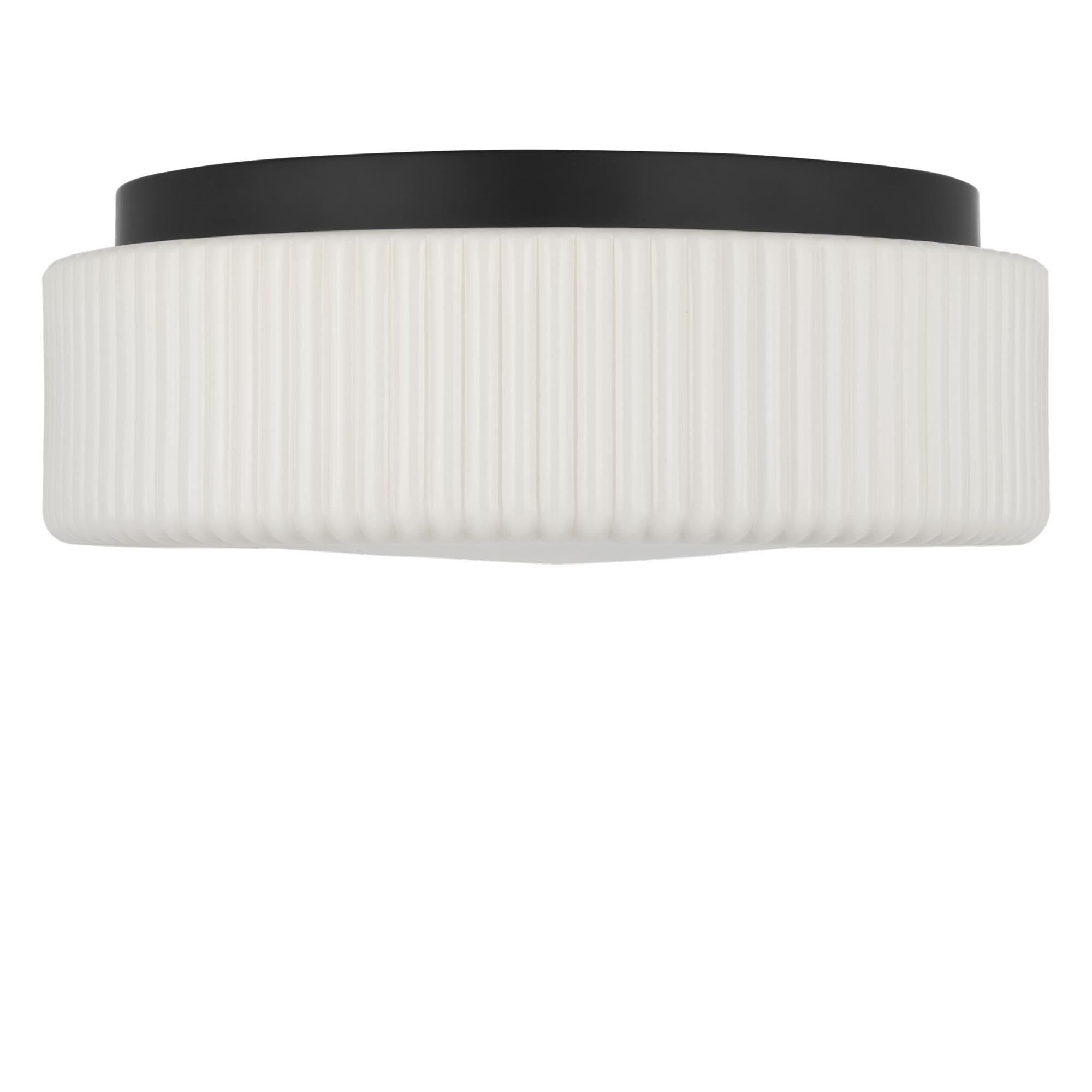 Shown in Midnight Black finish and Etched Opal glass