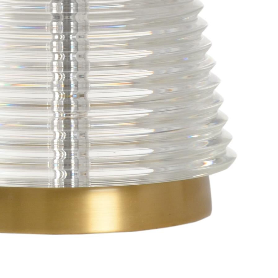 Shown in Clear finish and Off White Silk shade