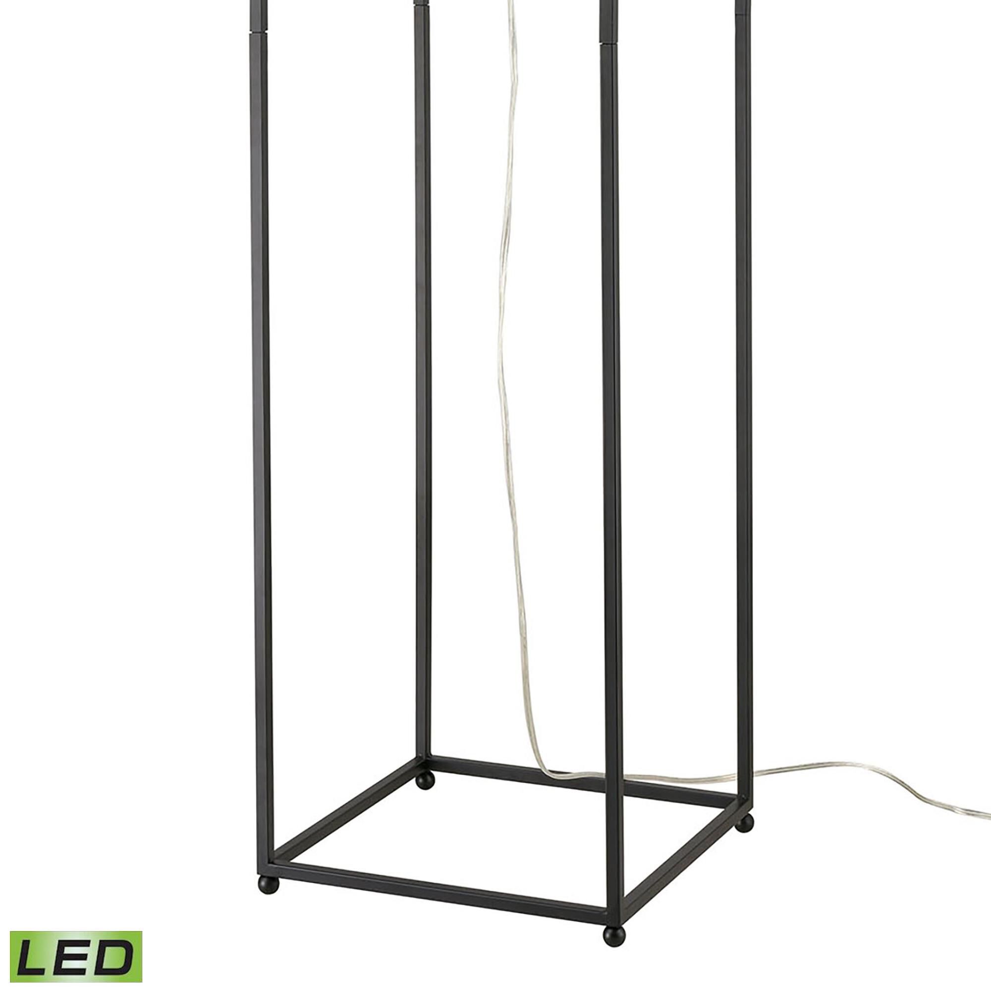 Shown in Antique Gold finish and Metal Cylindrical shade