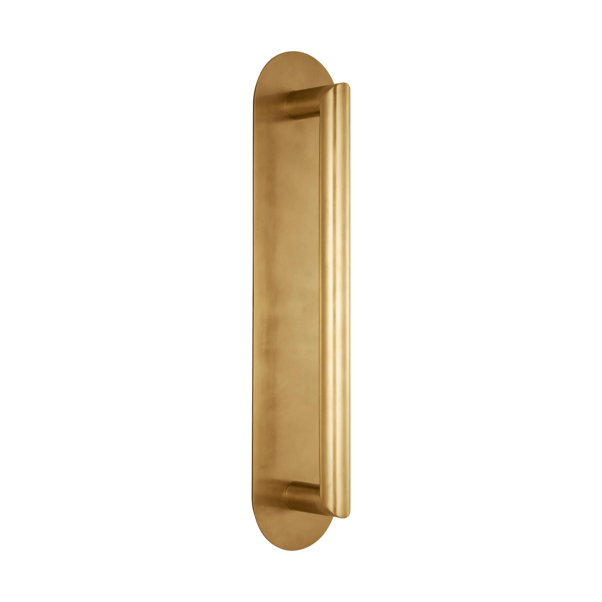 Shown in Natural Brass finish and Acrylic shade