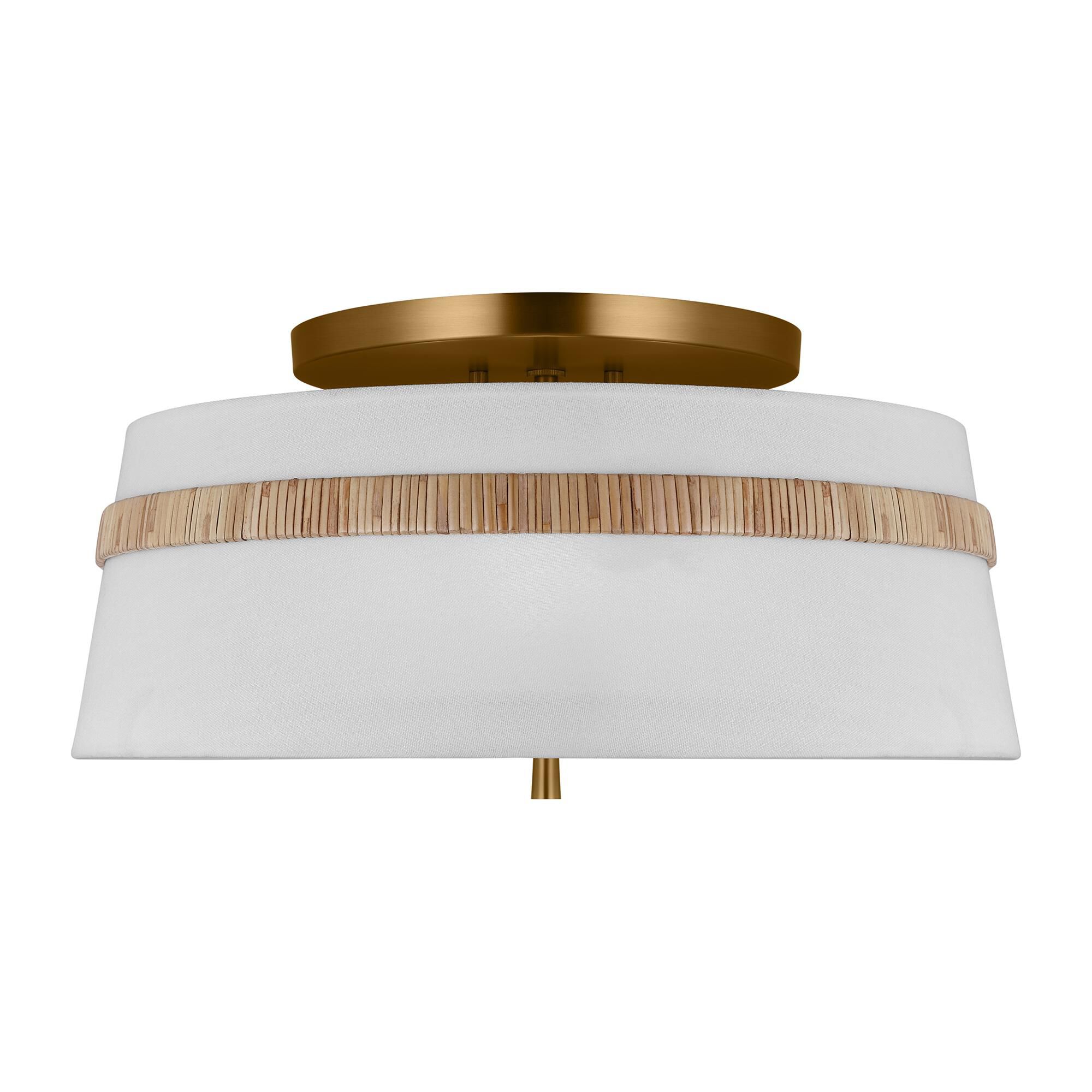 Alexa Hampton Cordtlandt 19 Inch 3 Light Semi Flush Mount,