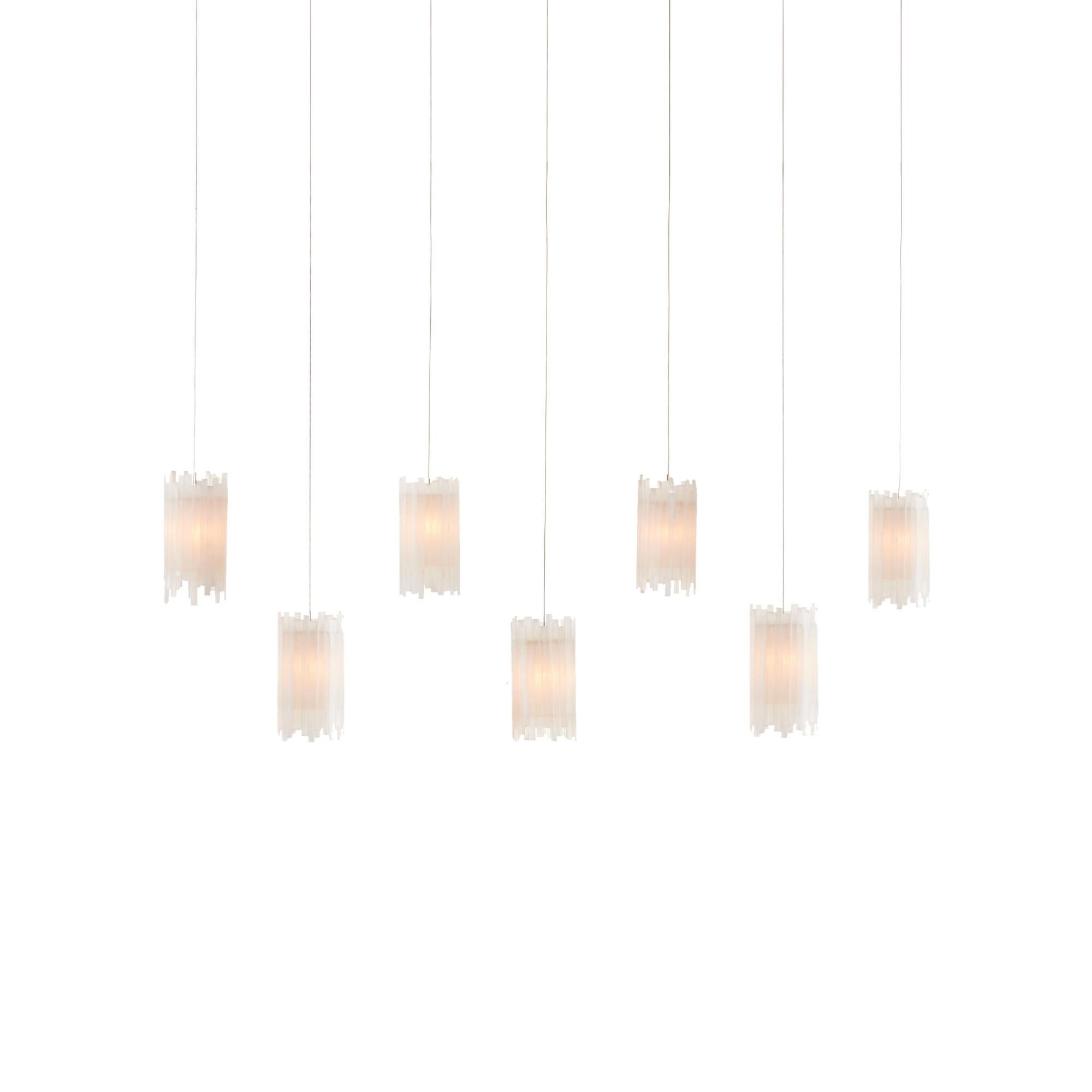 Escenia 57 Inch 7 Light LED Linear Suspension Light by Currey and Company