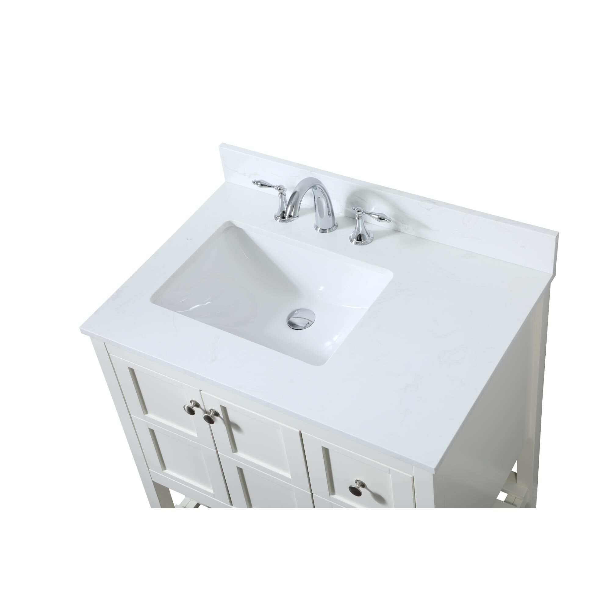 Shown in White finish