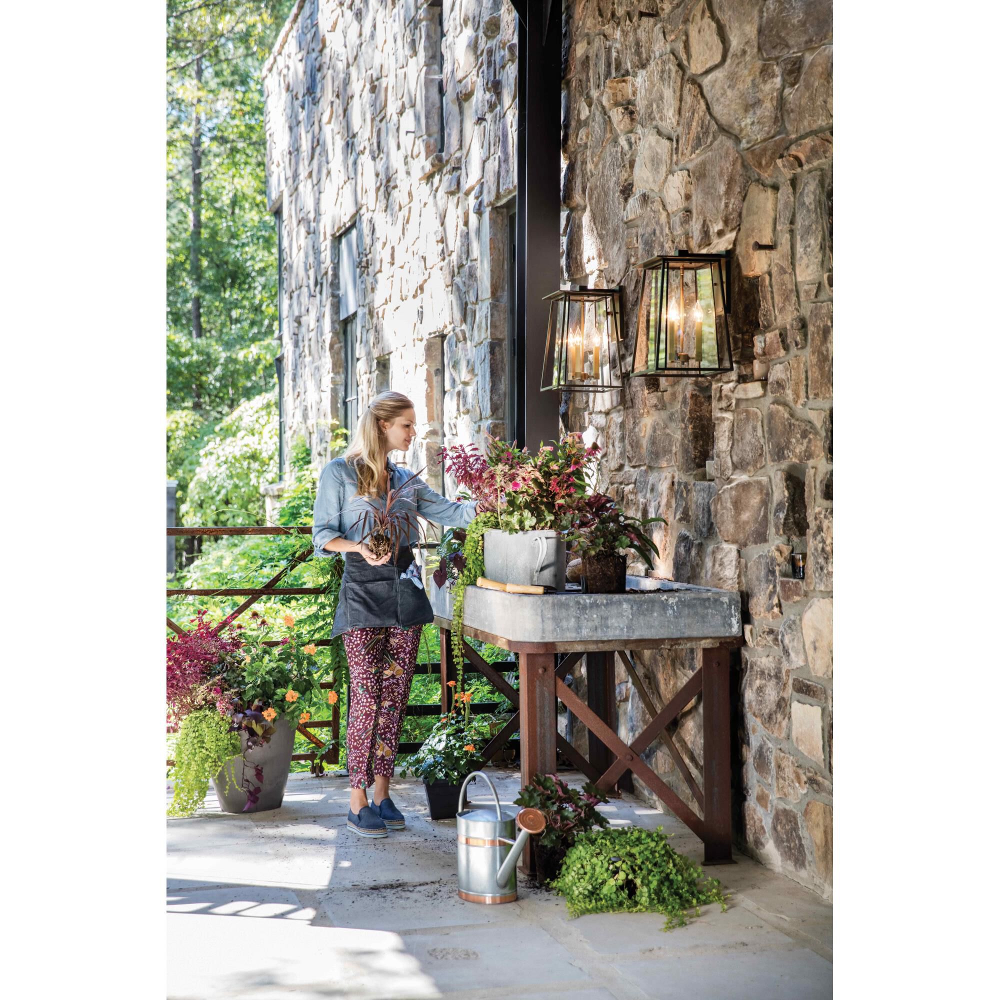 Walker 17 Inch Tall 3 Light Outdoor Wall Light by Hinkley Lighting