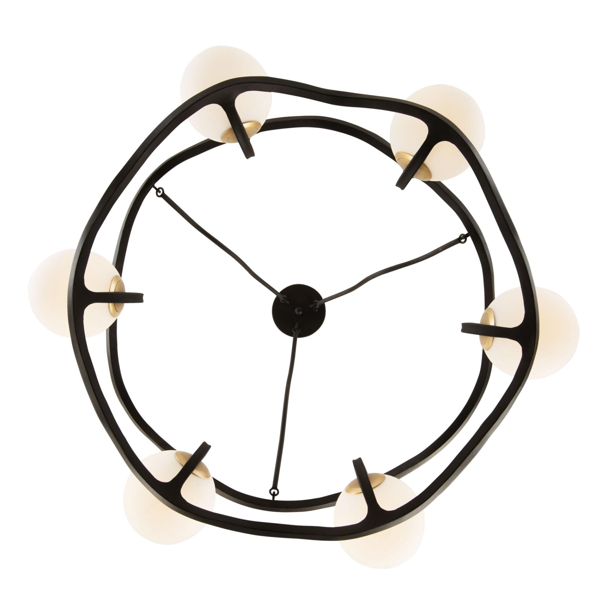 Black Betty 36 Inch 6 Light Chandelier by Varaluz