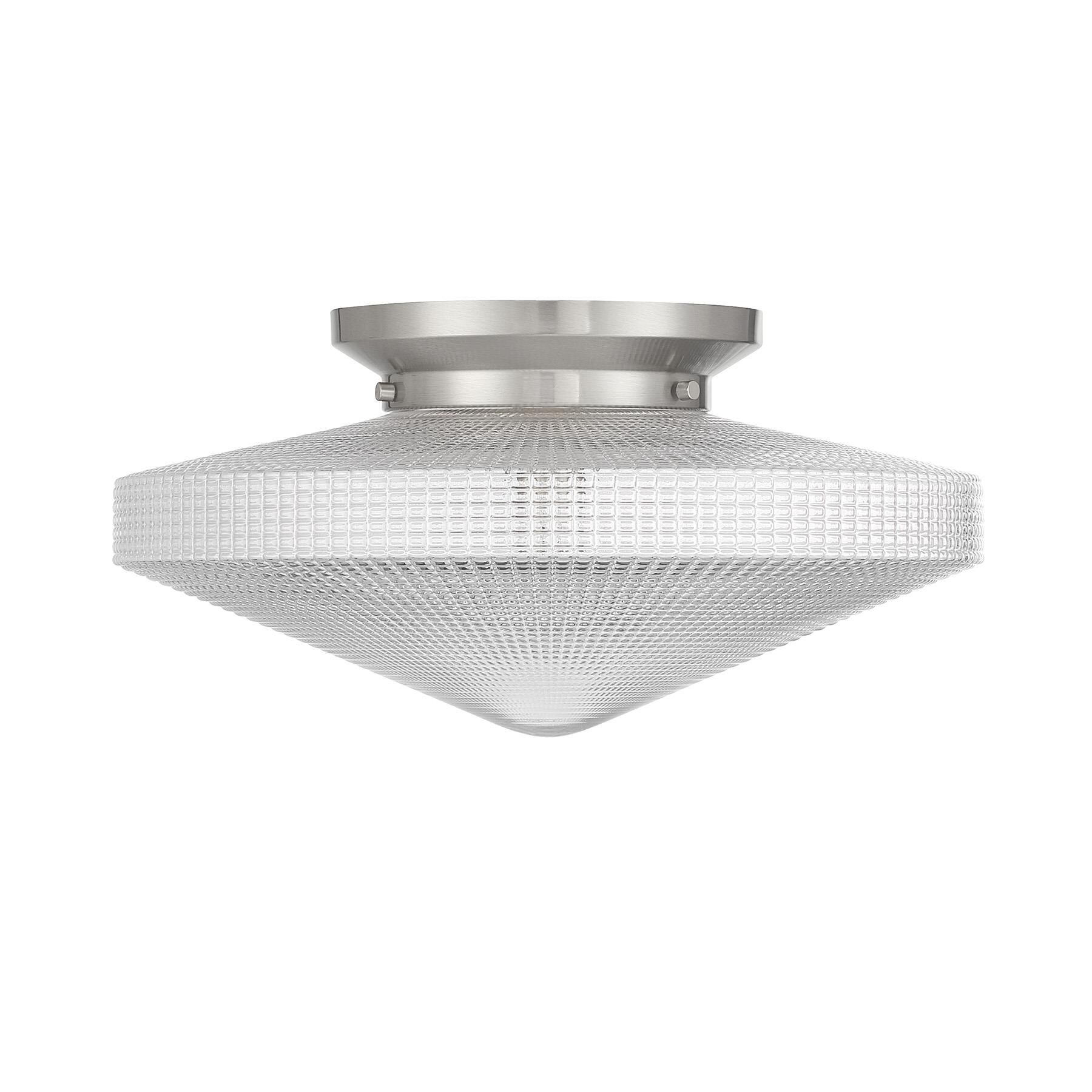 Shown in Satin Nickel finish and Clear Textured Matrix glass