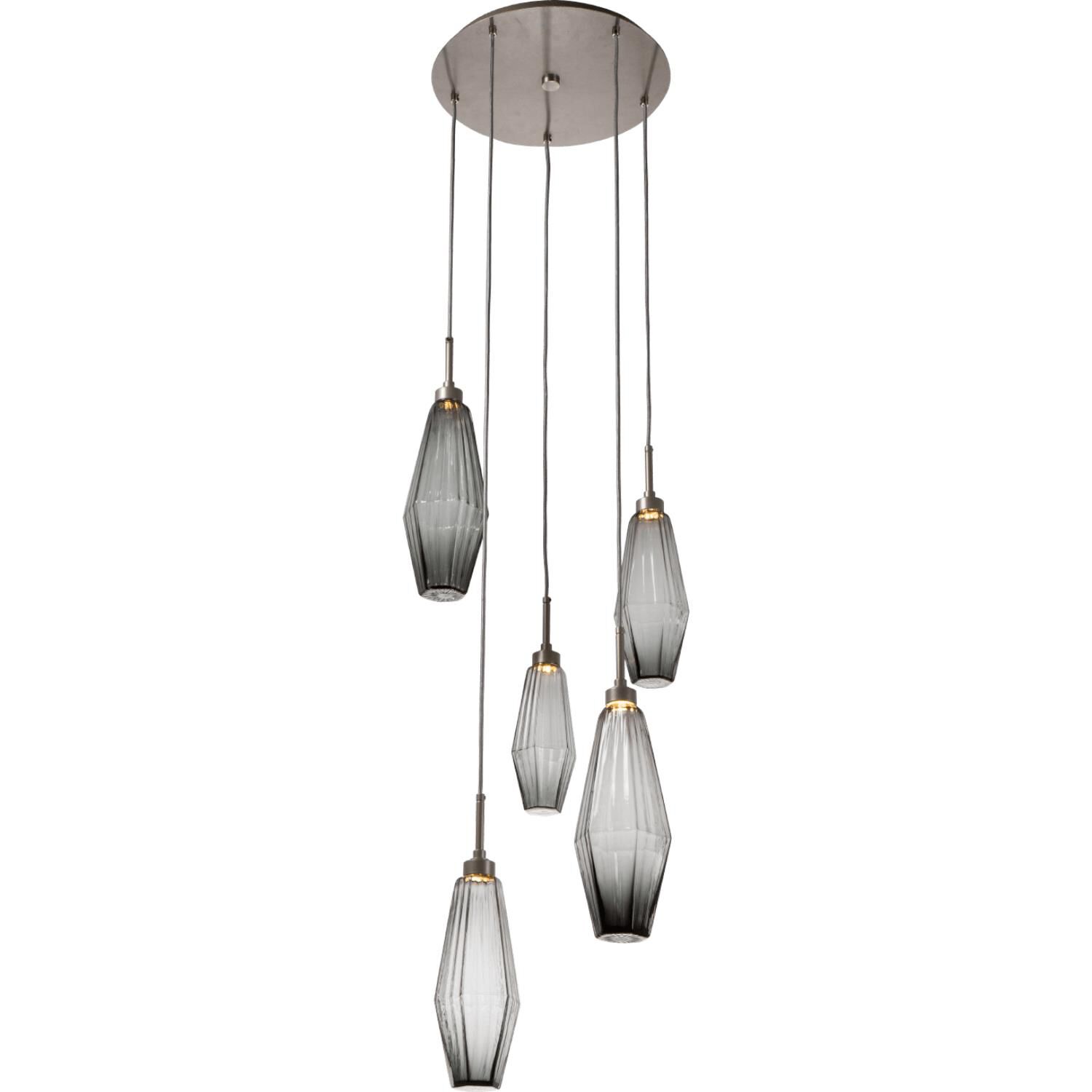 Aalto 19 Inch 5 Light LED Multi Light Pendant by Hammerton Studio