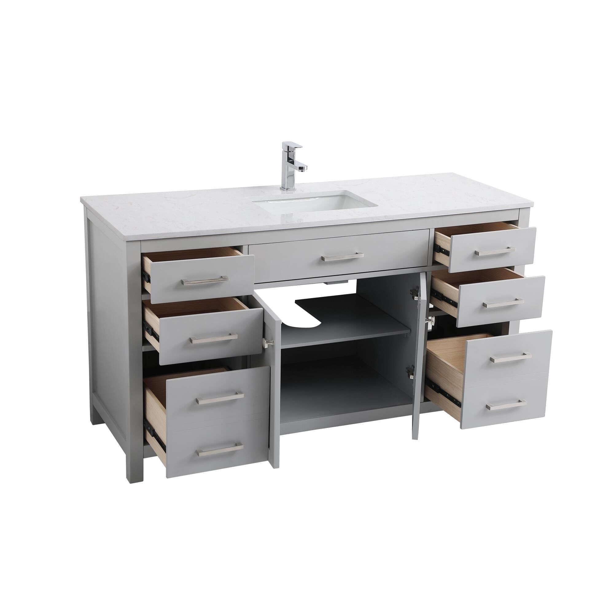 Lewis 60 Inch Bath Vanity by Elegant Decor