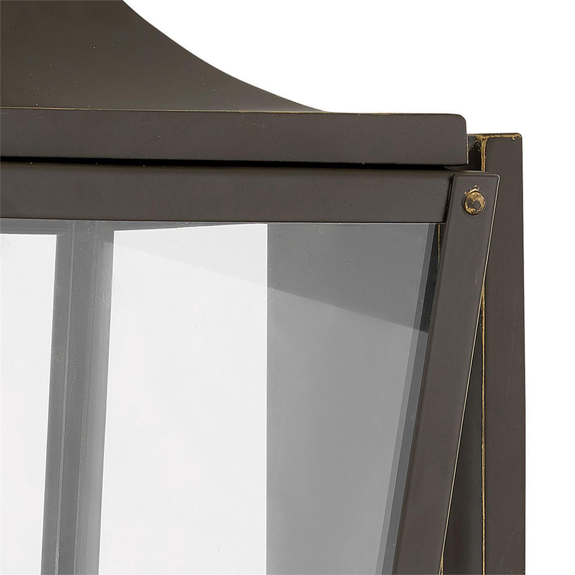 Shown in Oil Rubbed Bronze finish and Clear glass
