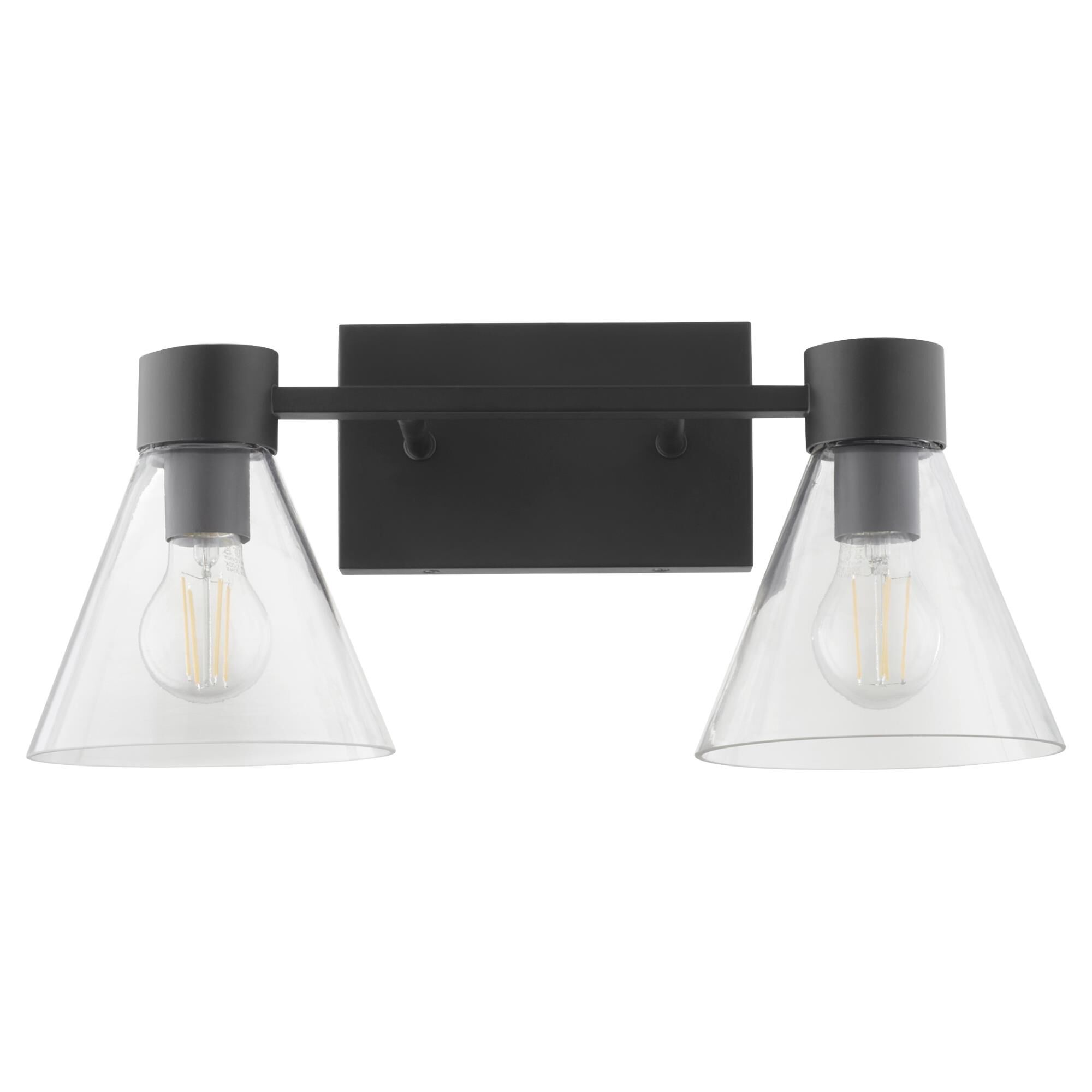 Shown in Matte Black W/ Clear Glass finish