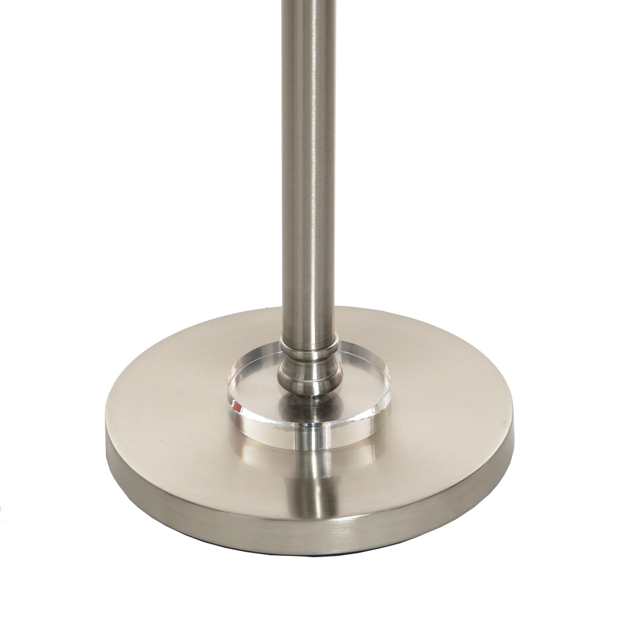 Shown in Brushed Nickel, Silver, Grey finish