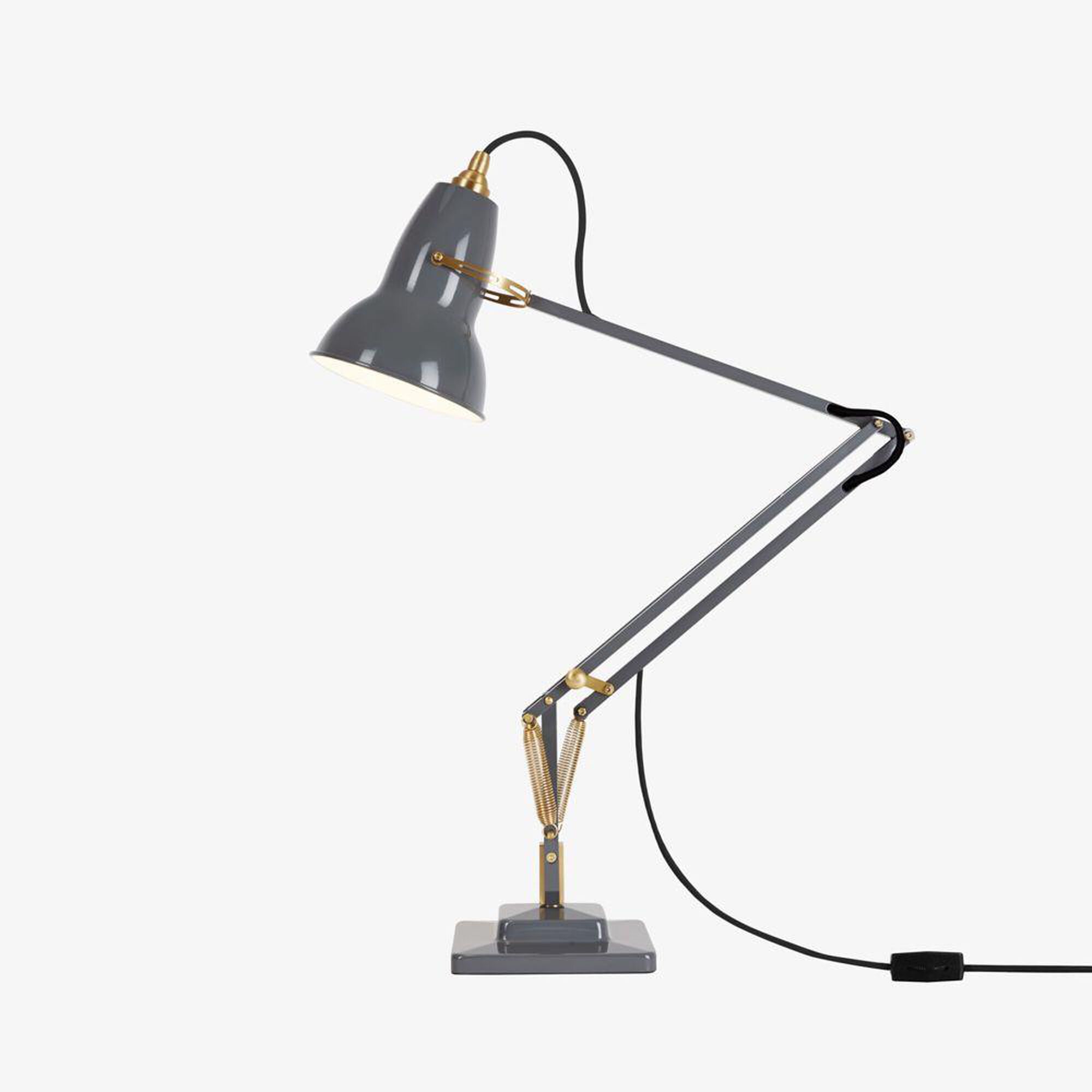 Shown in Elephant Grey finish and Aluminum shade